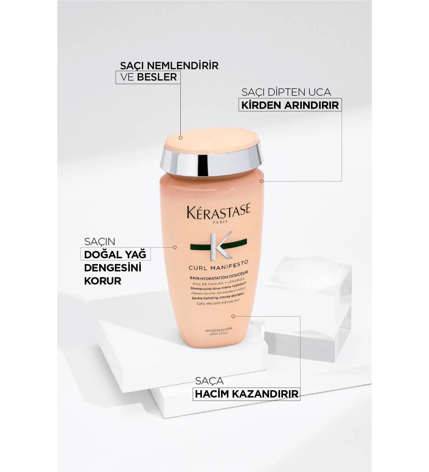 Kerastase jkht h Curl Manifesto Curl Defining Shampoo for Curly Hair 250ml86467 - Buy Online on GoSupps.com