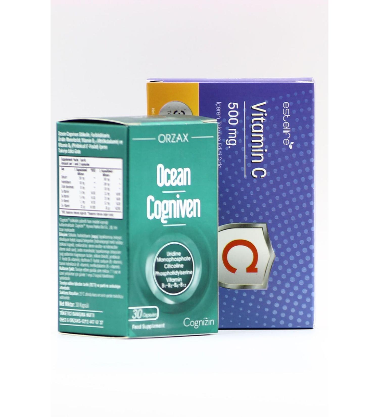 Ocean Cogniven Vitamin C 30TB Focus Memory Booster Set - Buy Online on GoSupps.com