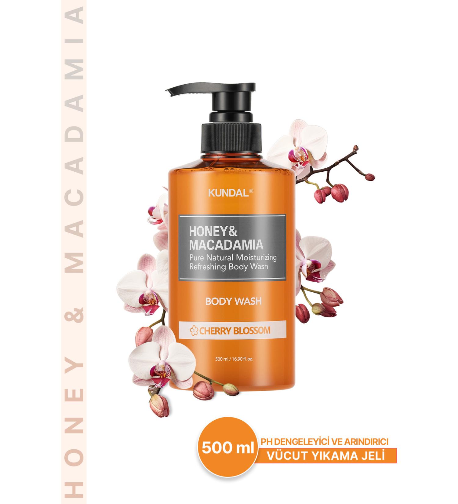 Kundal Ph Balancing and Purifying Body Wash Gel Honey&macadamia Pure Body Wash(CHERRY BLOSSOM) - Buy Online on GoSupps.com