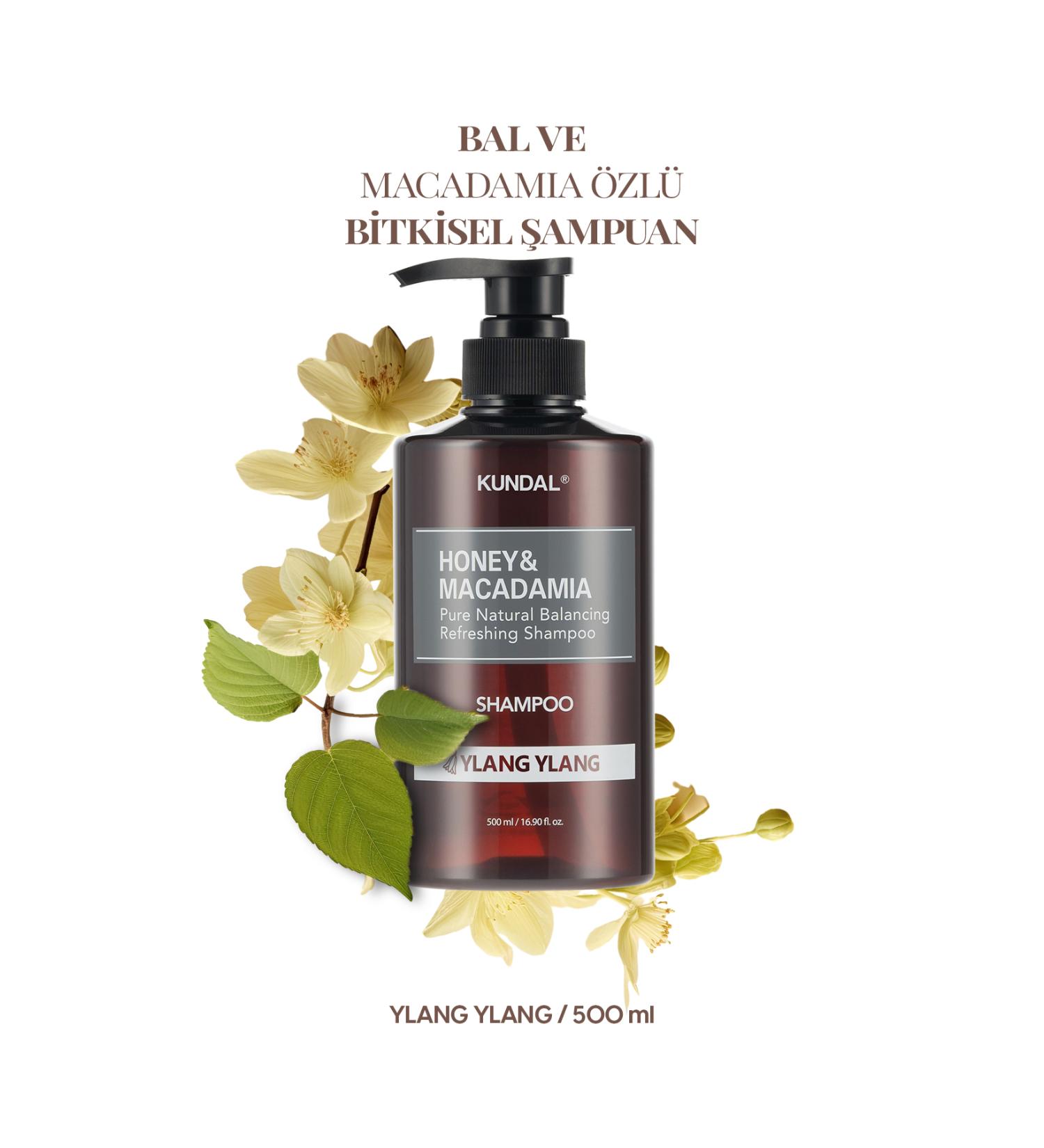 Kundal Anti-Breakage Nourishing Care Shampoo KUNDAL Honey & Macadamia Nature Shampoo 500ml Ylang Ylang - Buy Online on GoSupps.com