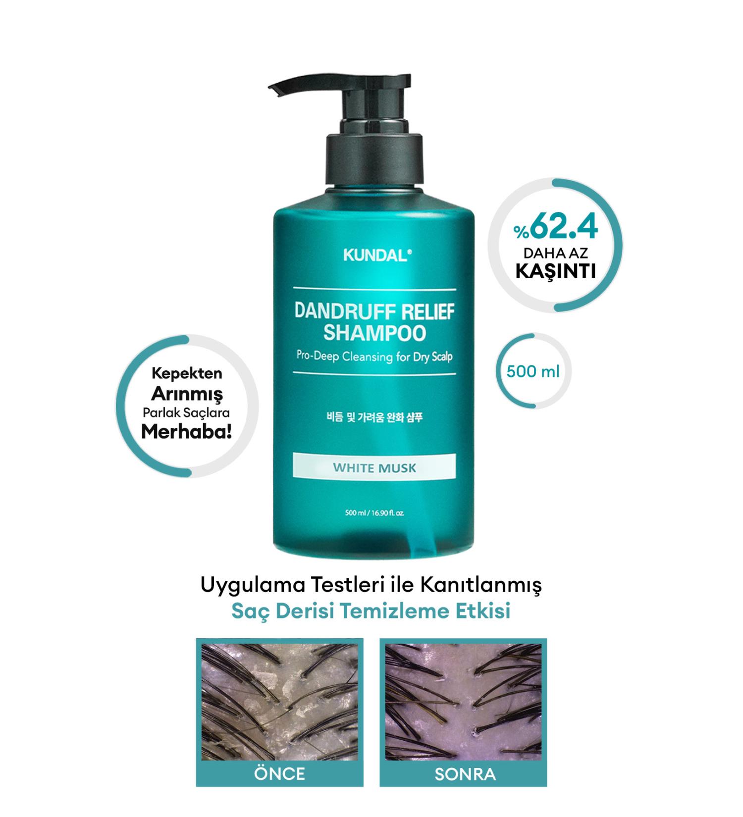 Kundal Anti-Dandruff Itch Reliever Purifying Care Shampoo KUNDAL Dandruff Shampoo (White Musk) - Buy Online on GoSupps.com