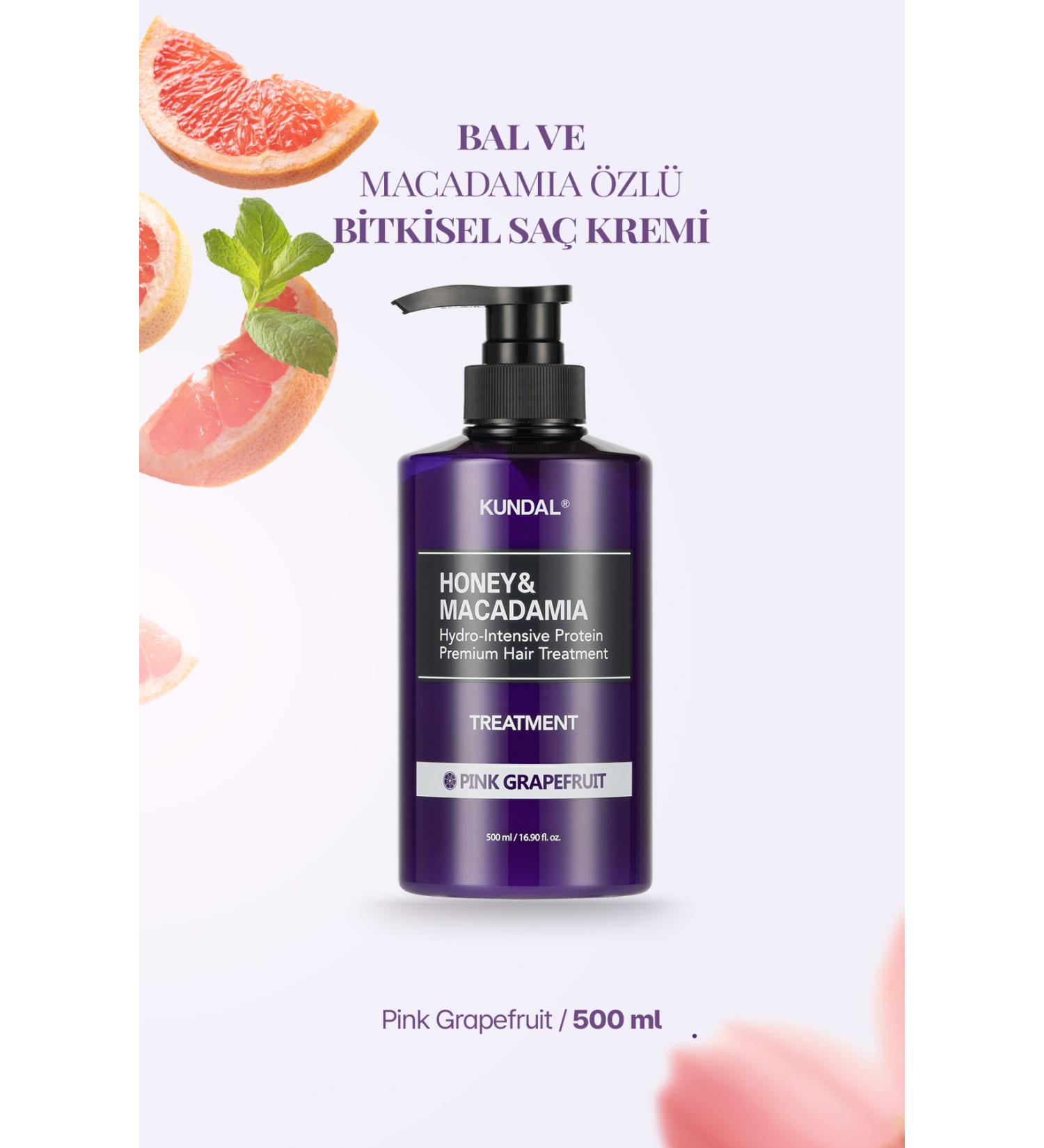 Kundal Intensive Moisturizing and Nourishing Hair Conditioner Honey&macadamia Protein Treatment (PINK GRAPEFRUIT) - Buy Online on GoSupps.com