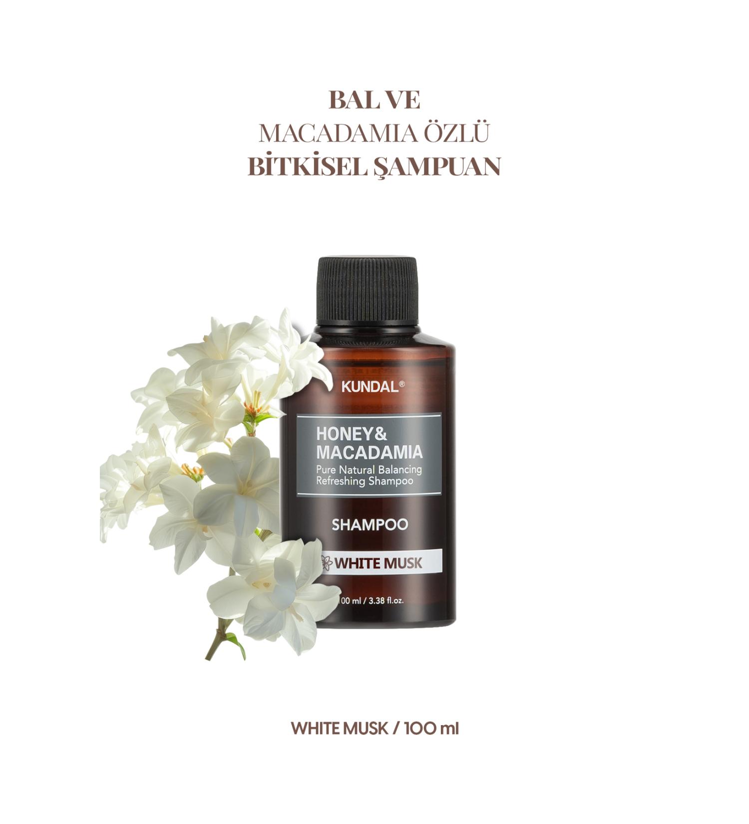 Kundal Anti-Breakage Nourishing Care Shampoo Honey & Macadamia Nature Shampoo 100ml (WHITE MUSK) - Buy Online on GoSupps.com