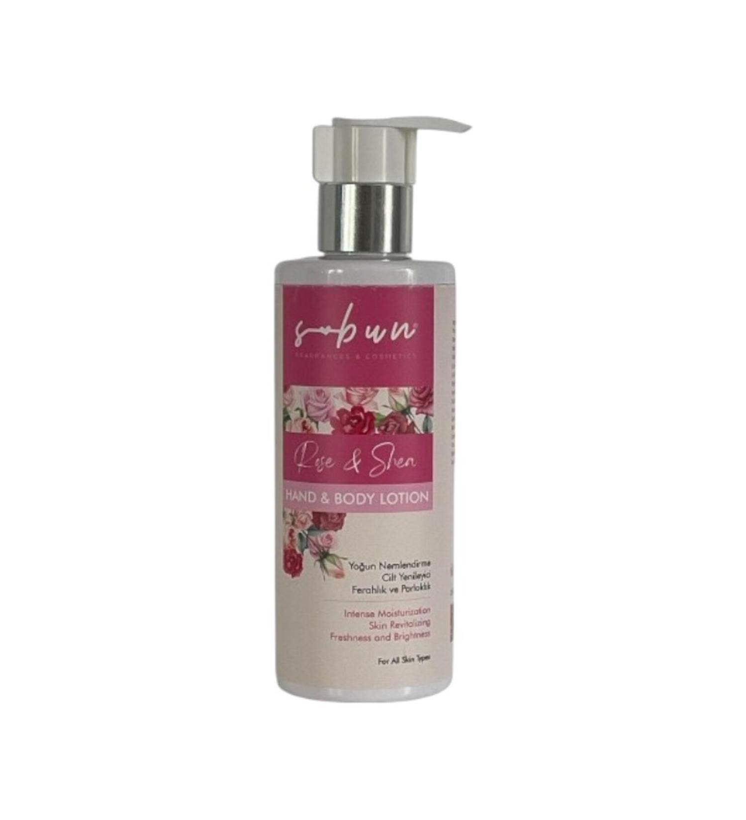 S-Bun Ayval k Rose and Shea Extract Hand and Body Lotion - 250 ml