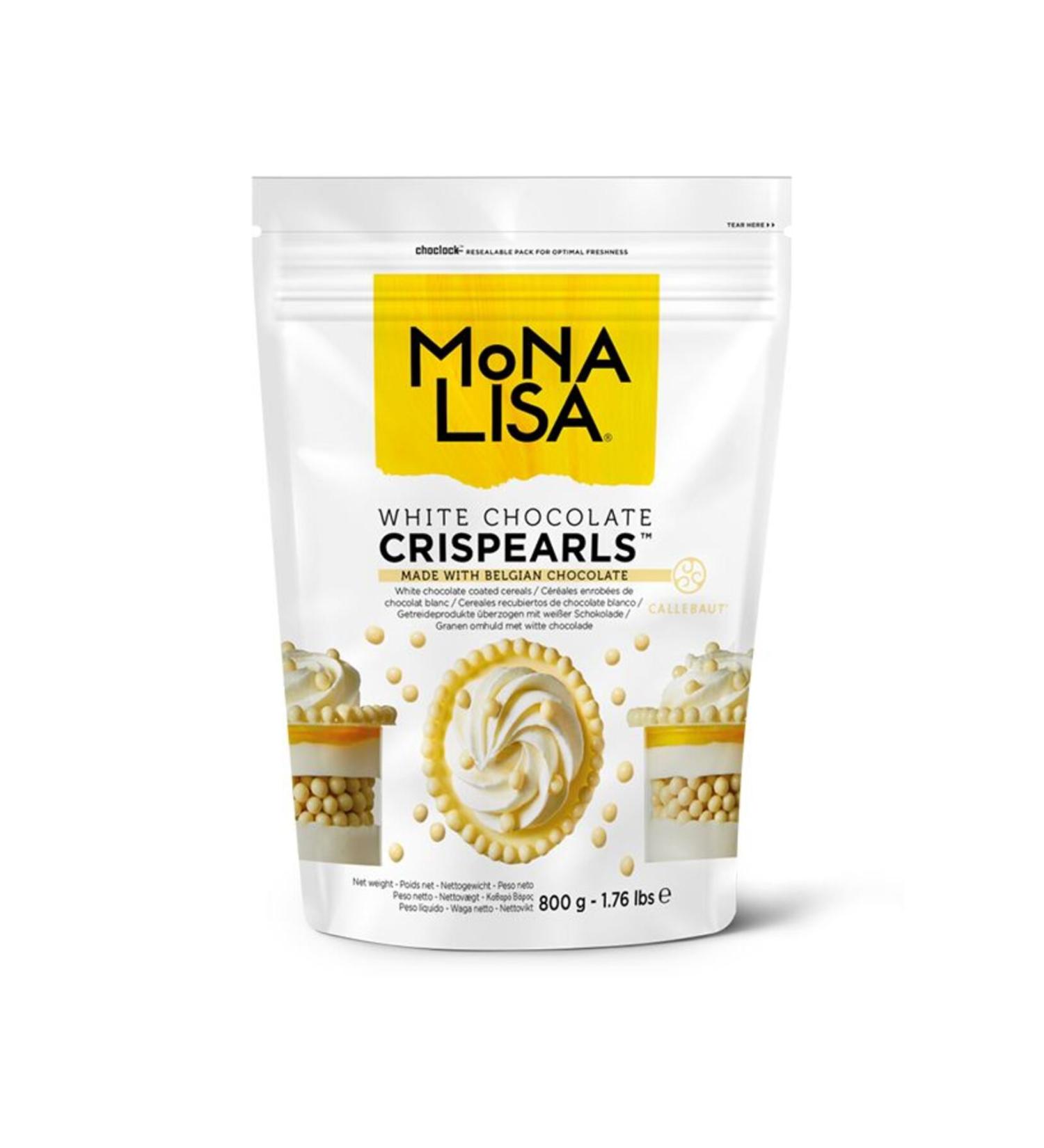 Monalisa Callebaut Crispearls White (0.8 Kg) (mona Lisa)