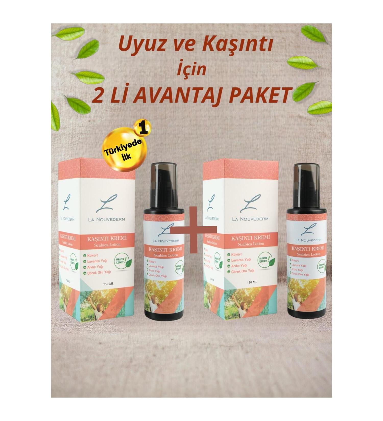 La Nouvederm Scabies and Itching Cream - Set of 2 for Scabies (2 Pieces X 150 ml)