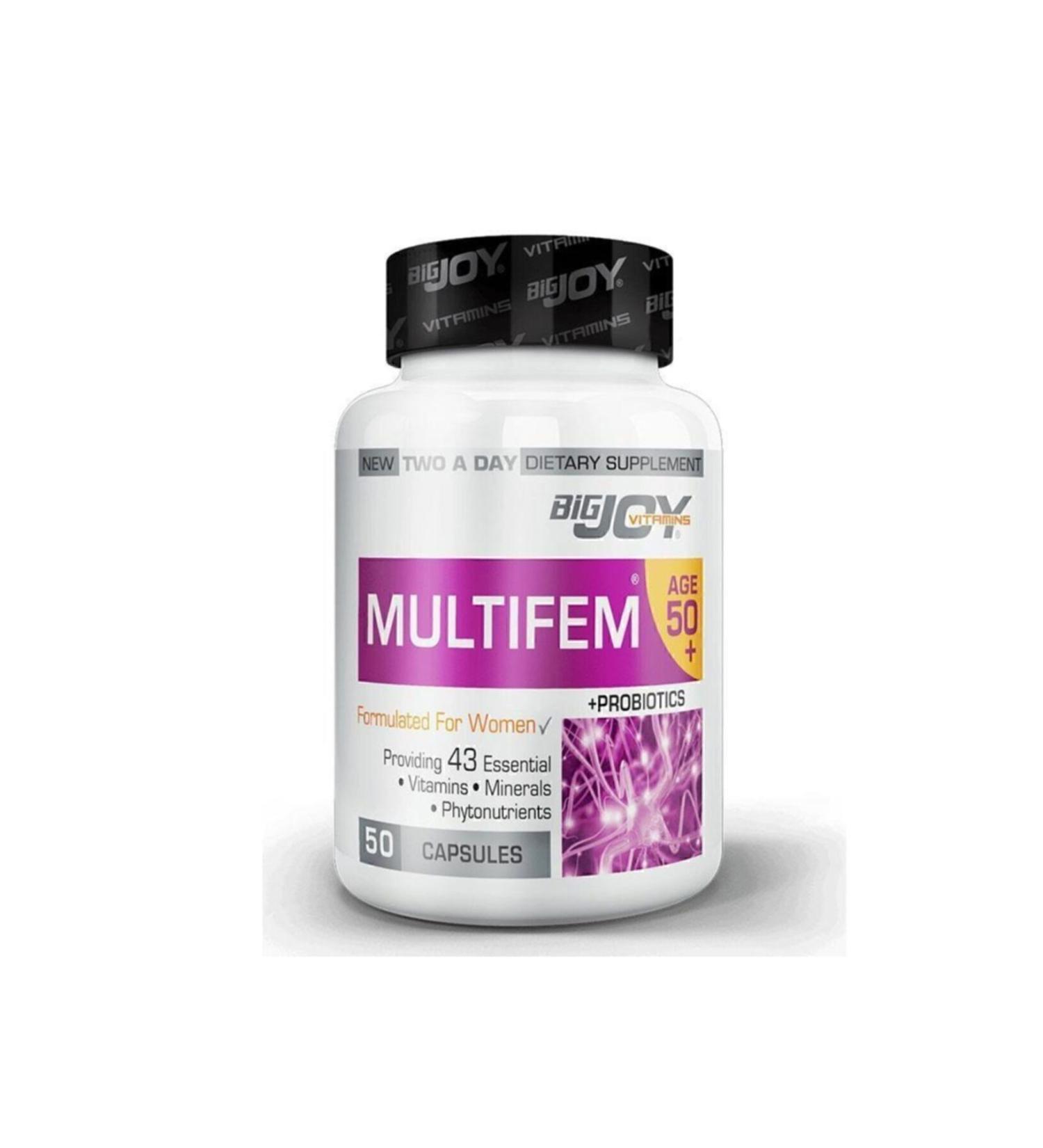 Bigjoy Vitamins Bigjoy Multifem 50 Womens Multivitamin 50 Herbal Capsules