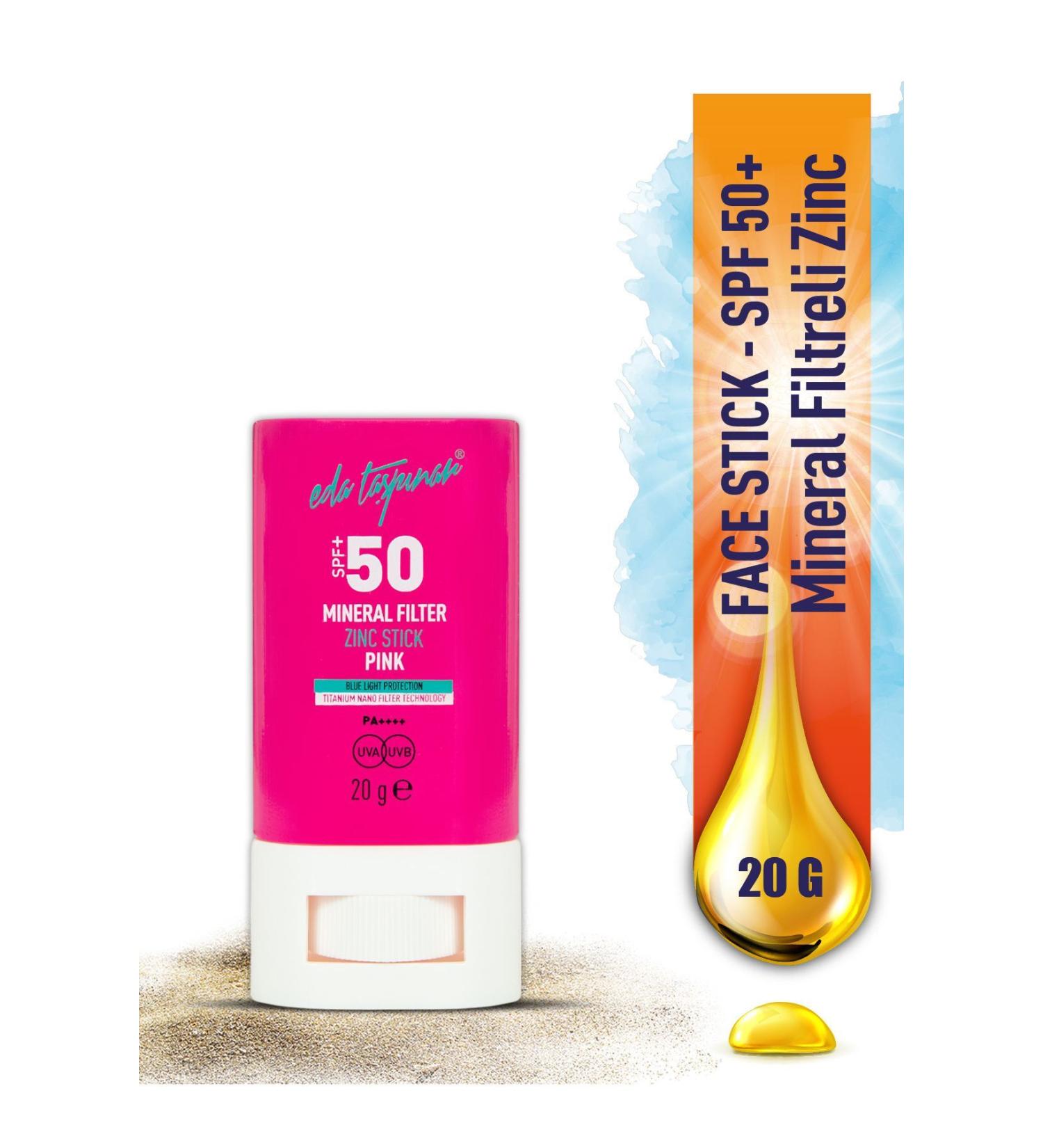 Eda Ta p nar SPF 50+ Mineral Filter Pink Zinc Stick (EGY0031) - Buy Online on GoSupps.com