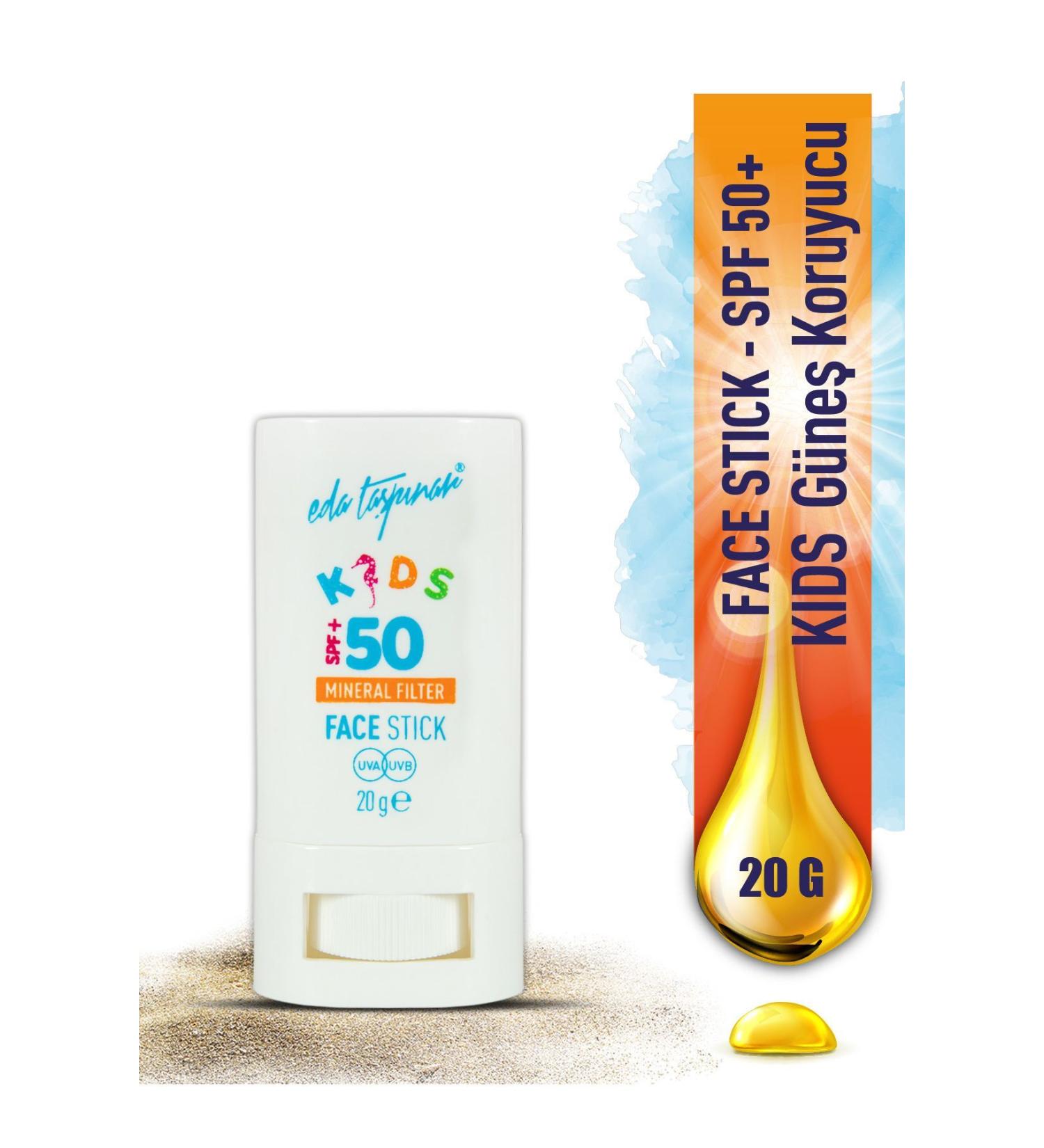 Eda Ta p nar KIDS SPF 50+ Mineral Filter Sunscreen Face Stick (EGY0035) - Buy Online on GoSupps.com