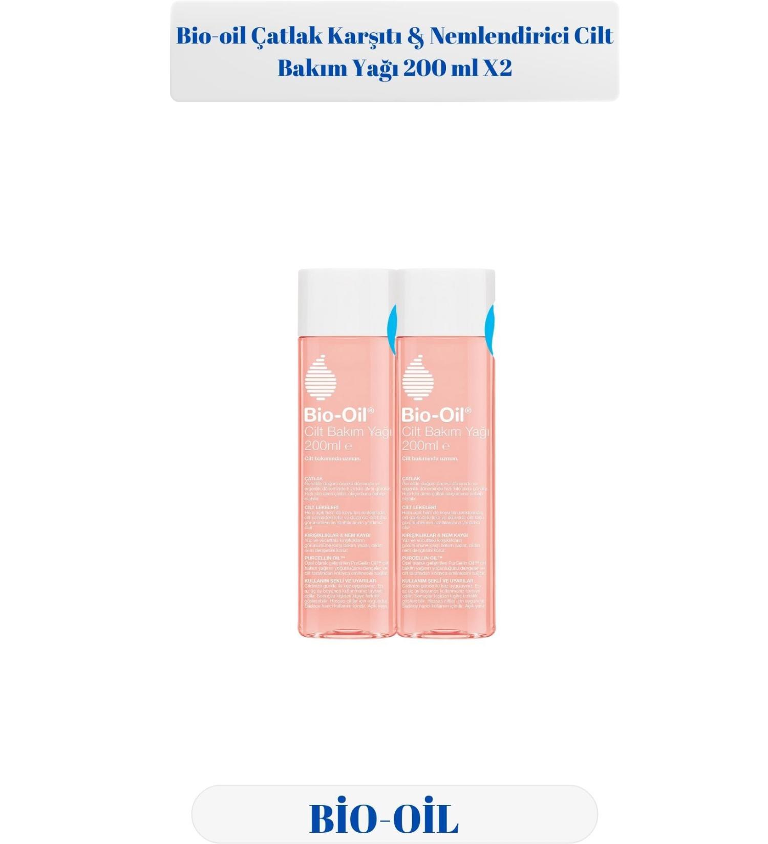 Bio-Oil Anti-Stretch & Moisturizing Skin Care Oil 200 ml X2