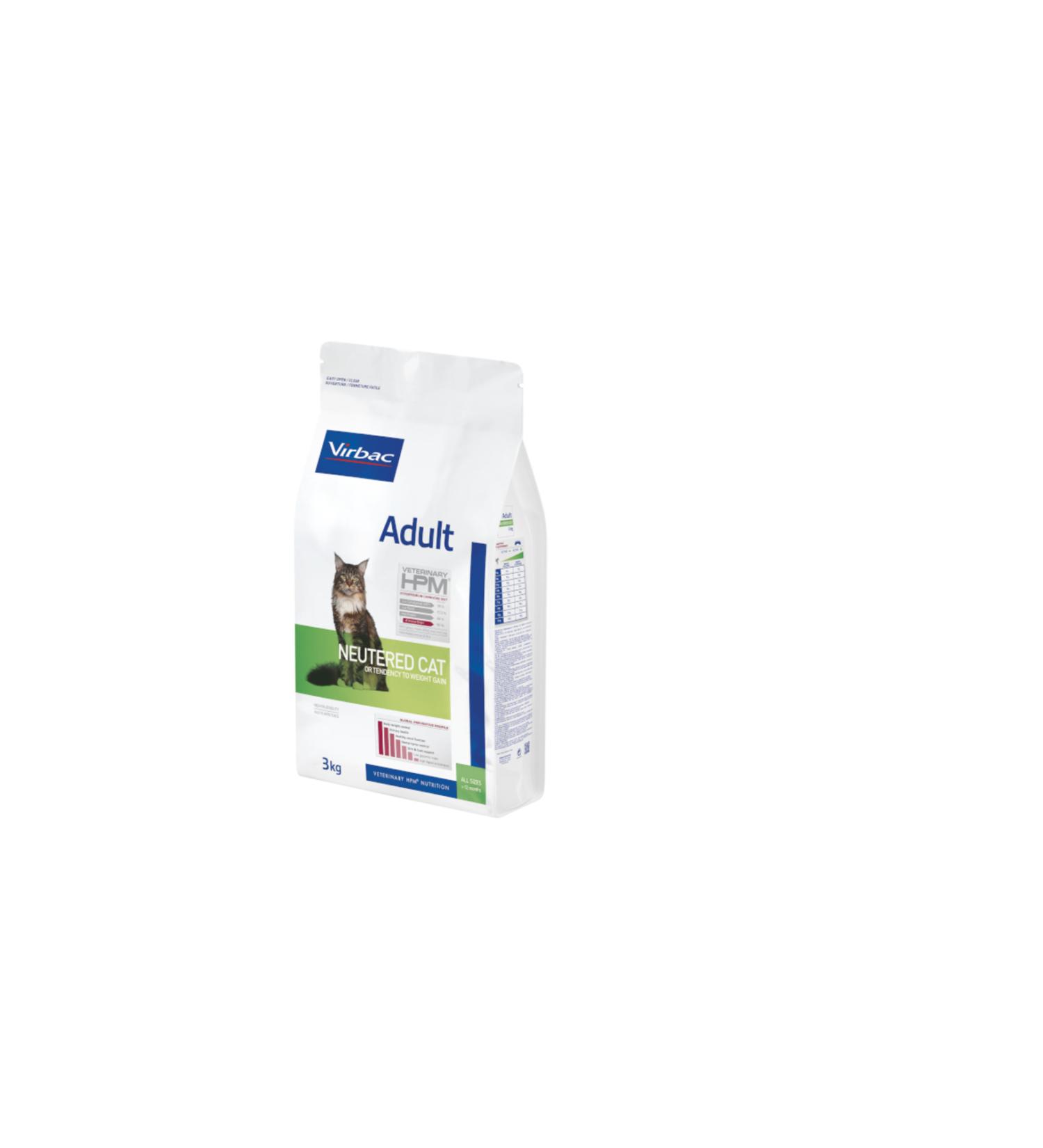 Virbac Adult Cat Food Neutered 3kg
