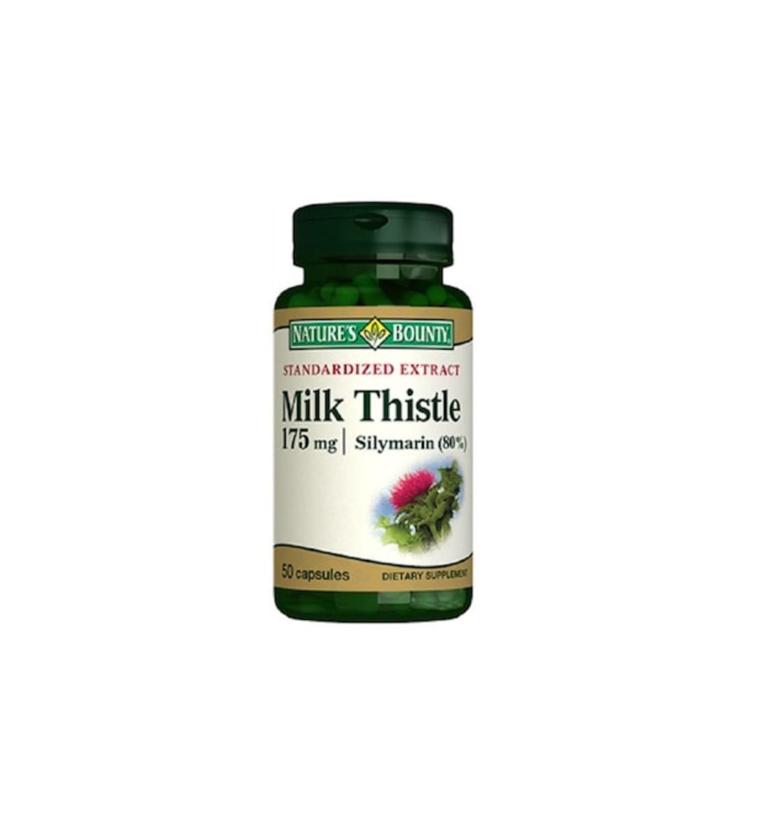 Natures Bounty Milk Thistle 175 Mg 50 Capsules