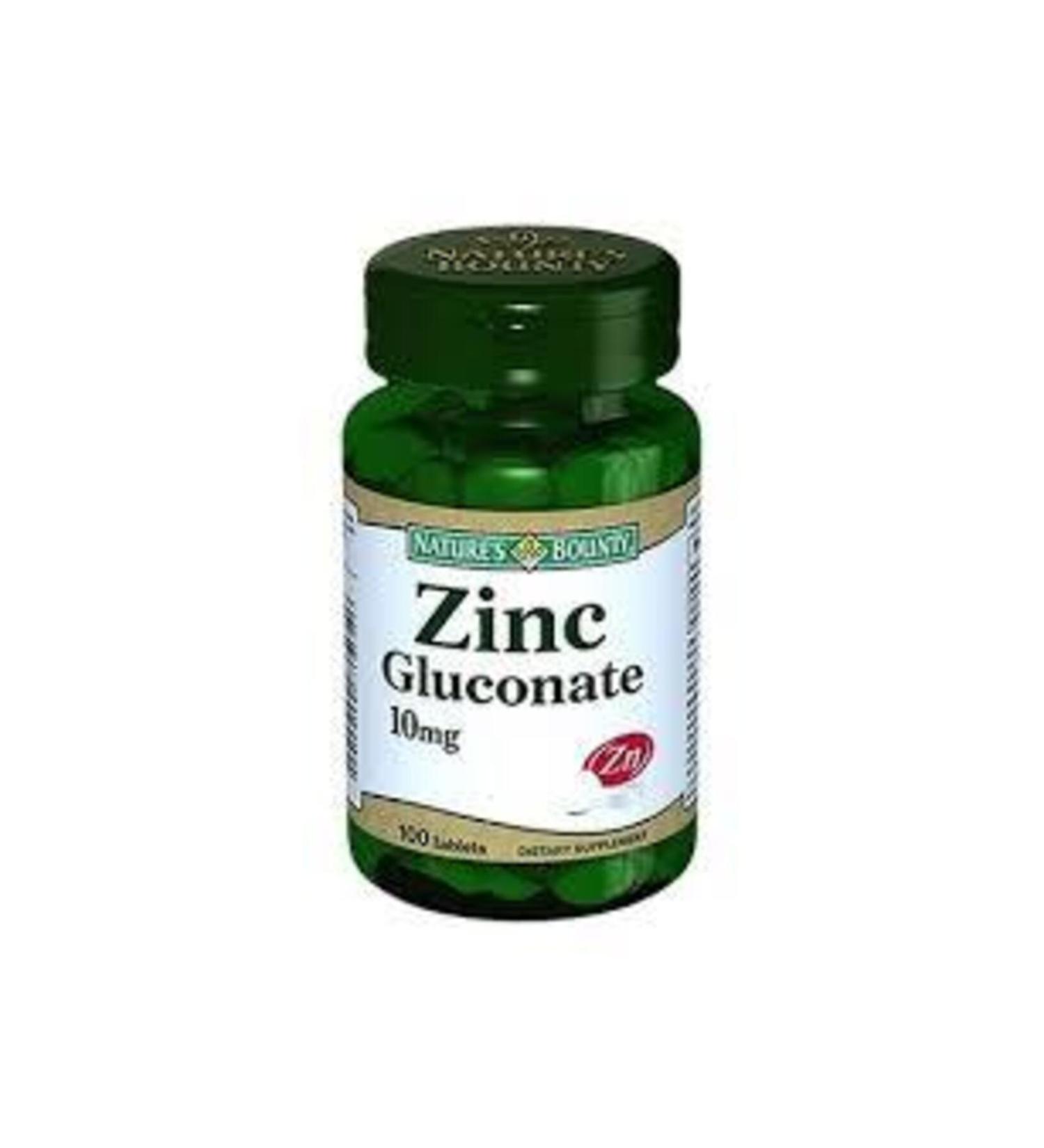 Natures Bounty Zinc Gluconate 10 Mg 100 Tablets