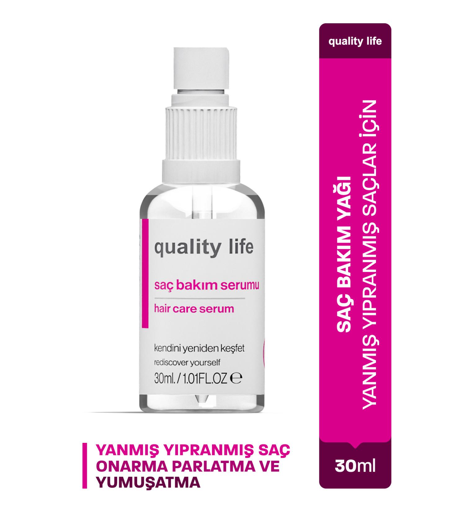 Quality Life Hair Care Oil Argan Keratin Hair Care Oil Hair Care Serum for Burnt and Damaged Hair - Buy Online on GoSupps.com