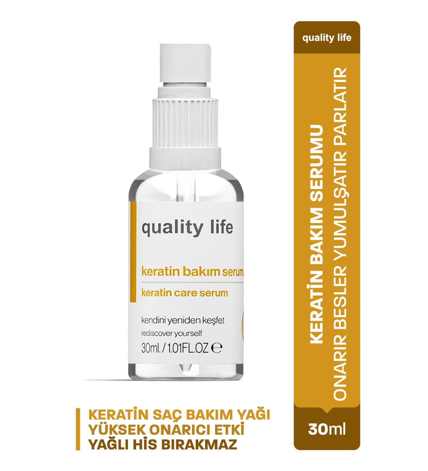 Quality Life Ql Intensive Keratin Care Serum (Keratin Hair Care - Keratin Care - Keratin Oil Oil) - Buy Online on GoSupps.com