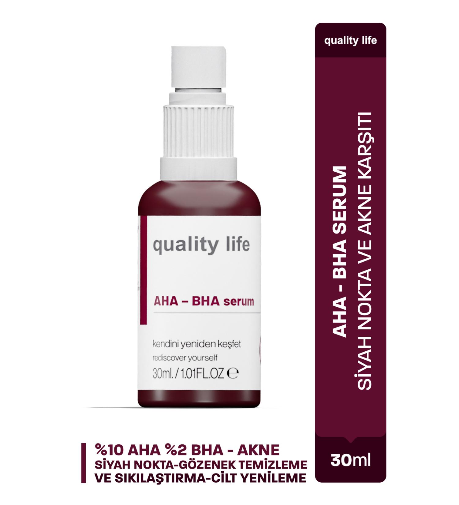 Quality Life Aha Bha Serum Revitalizing Skin Tone Equalizer Red Peeling Glycolic Salicylic Acid Skin Serum - Buy Online on GoSupps.com