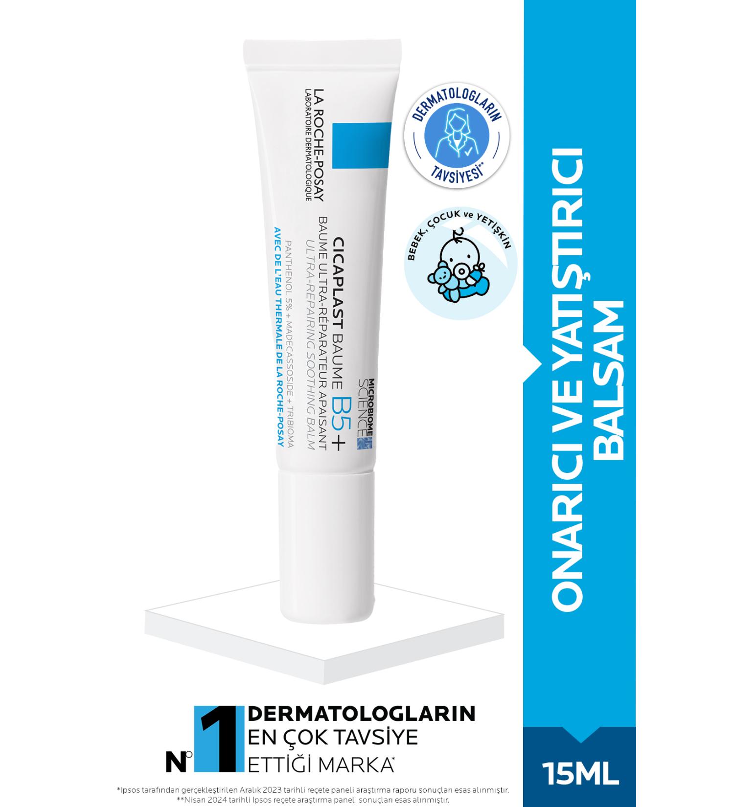 La Roche Posay Cicaplast Baume B5+ Soothing and Repairing Care Cream 15 ml - Buy Online on GoSupps.com