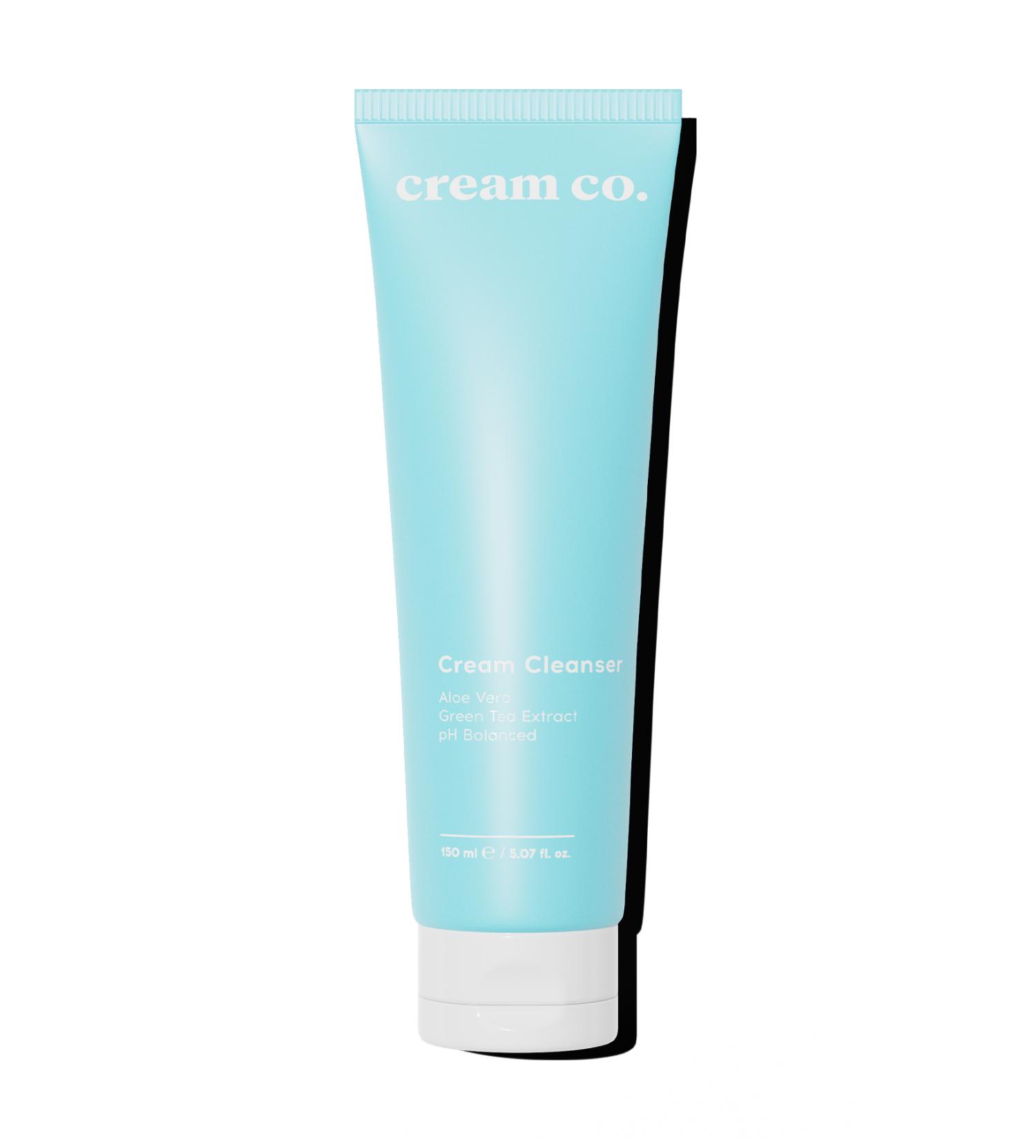 Cream Co. Green Tea Extract Cream Facial Cleanser | Ph Balanced Brightener | Makeup Remover | All Skin Types - Buy Online on GoSupps.com