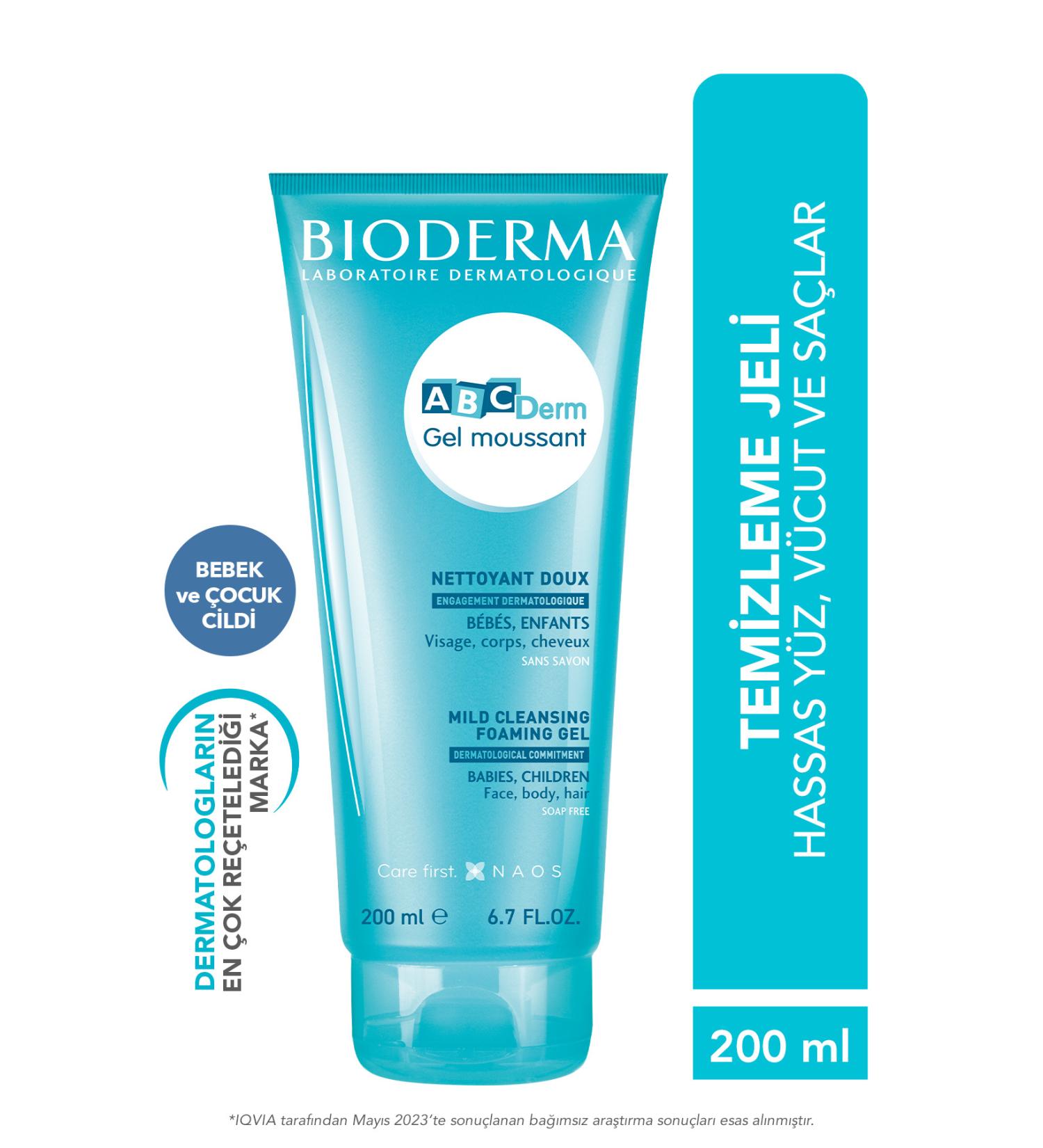 Bioderma Abcderm Foaming Cleanser 200 ml - Buy Online on GoSupps.com