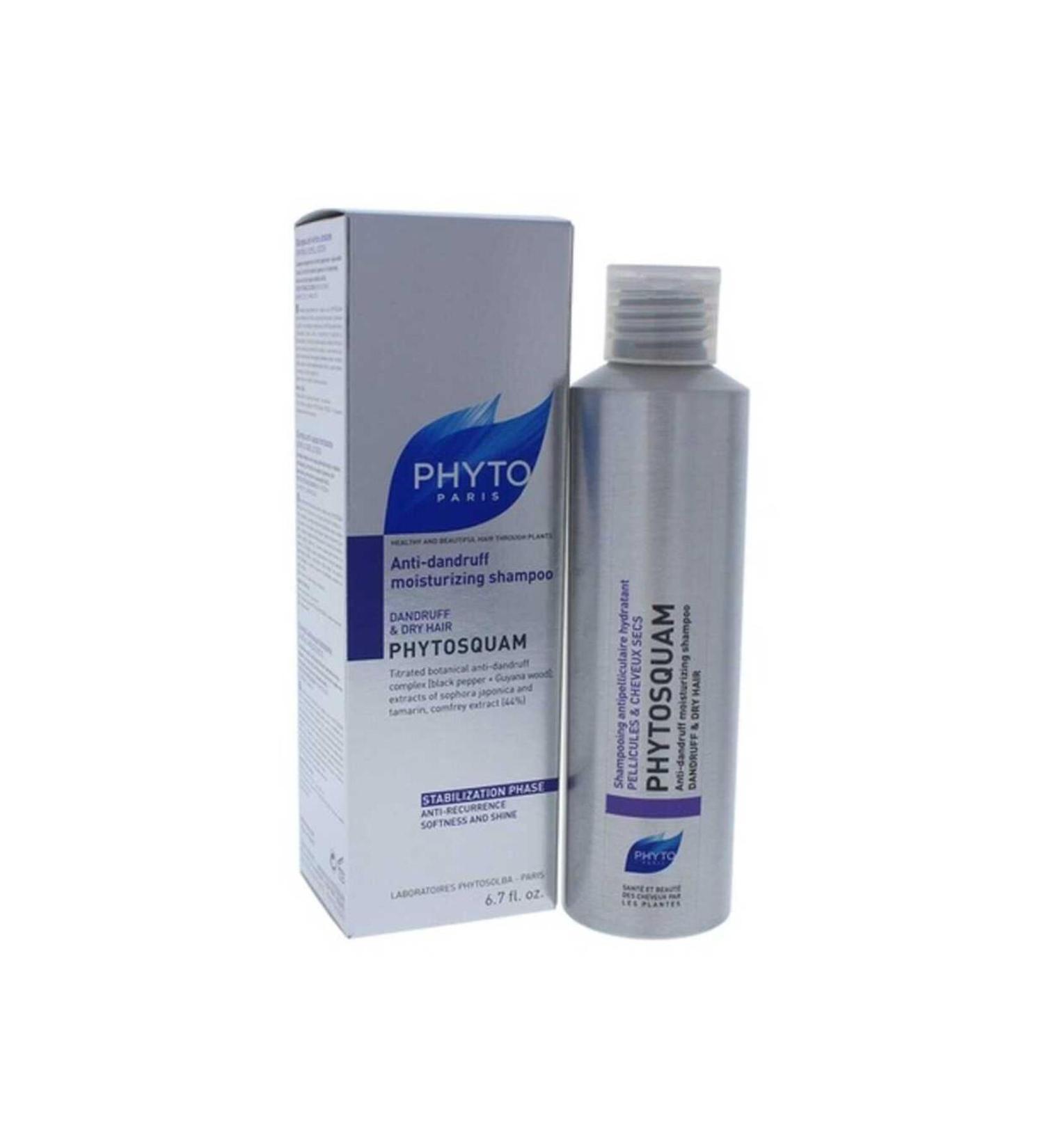 Phyto Squam Anti-dandruff Moisturizing Shampoo - Anti-Dandruff Shampoo for Dry Hair