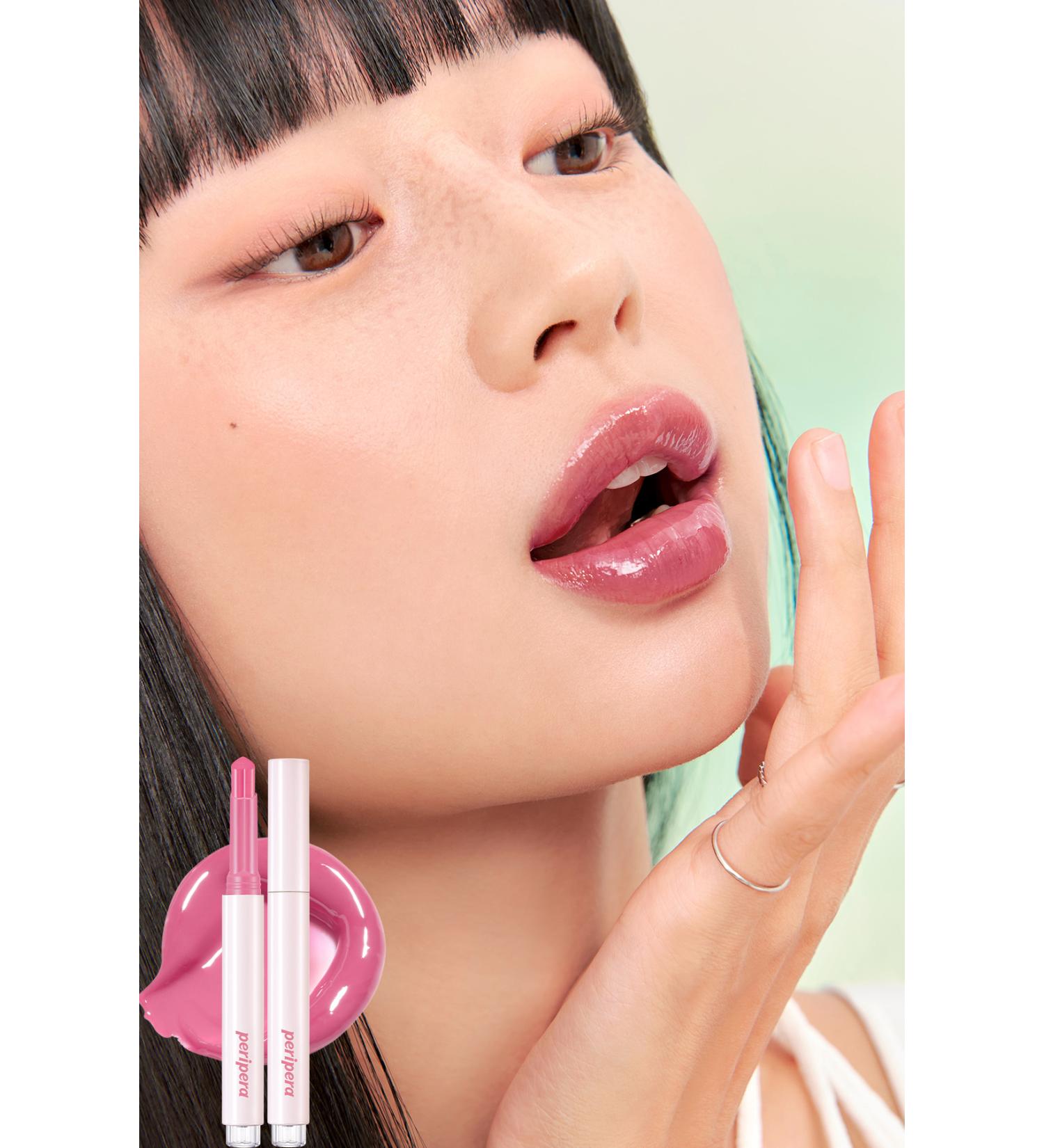 PERIPERA Intense Moisturizing Shiny Finish Balm Peripera Heart Jam Glow Lip (8 Peach Crumble)(Lucky Lottery) - Buy Online on GoSupps.com