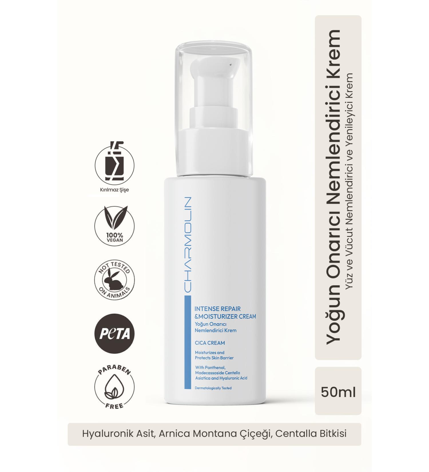 CHARMOL N Moisturizer Cream Moisturizing Face and Body Care Cream for Dry and Normal Skin Hyaluronic Acid - Buy Online on GoSupps.com