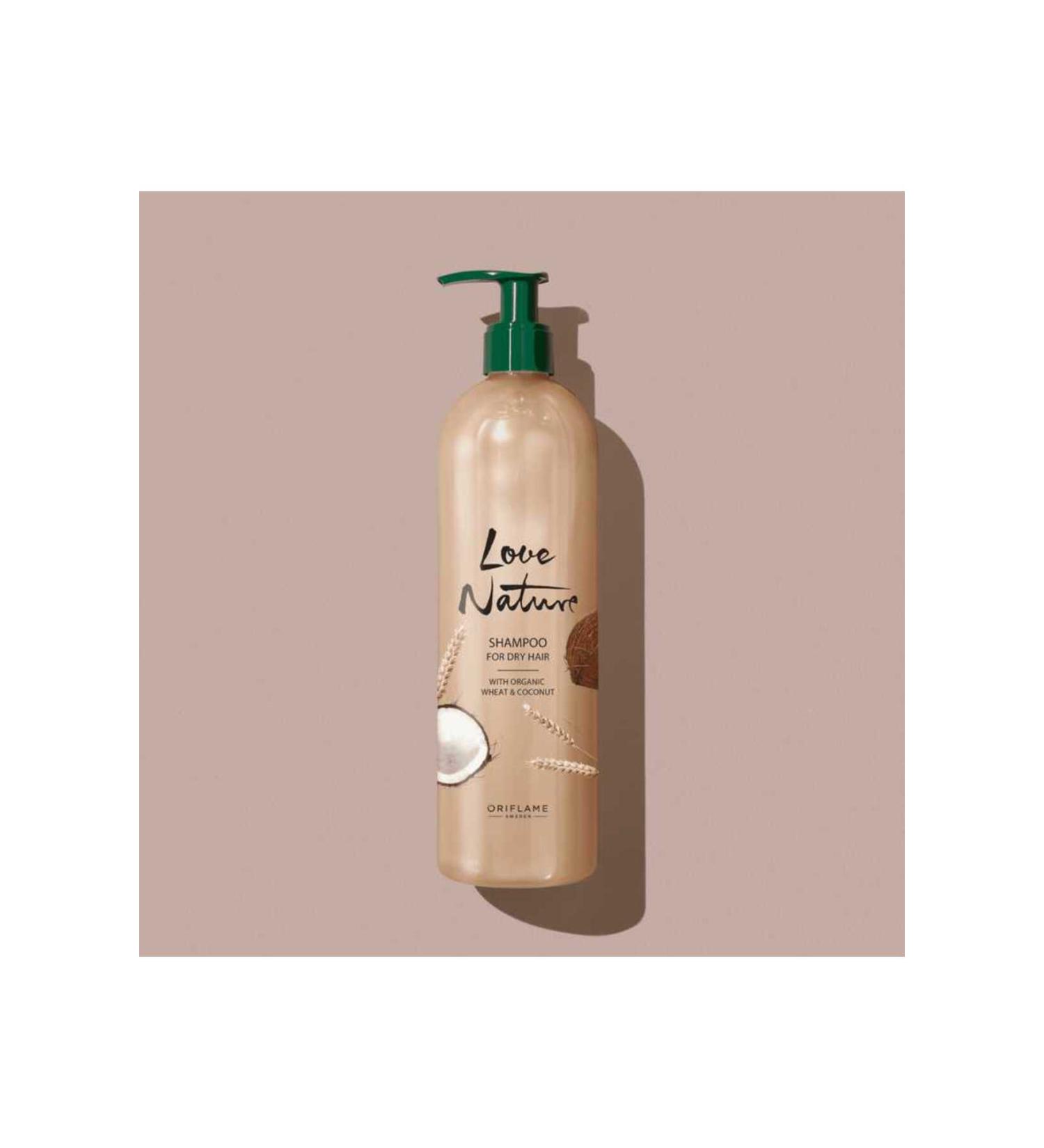 Oriflame Love Nature Organic Wheat and Coconut Shampoo for Dry and Damaged Hair 500ml - Buy Online on GoSupps.com
