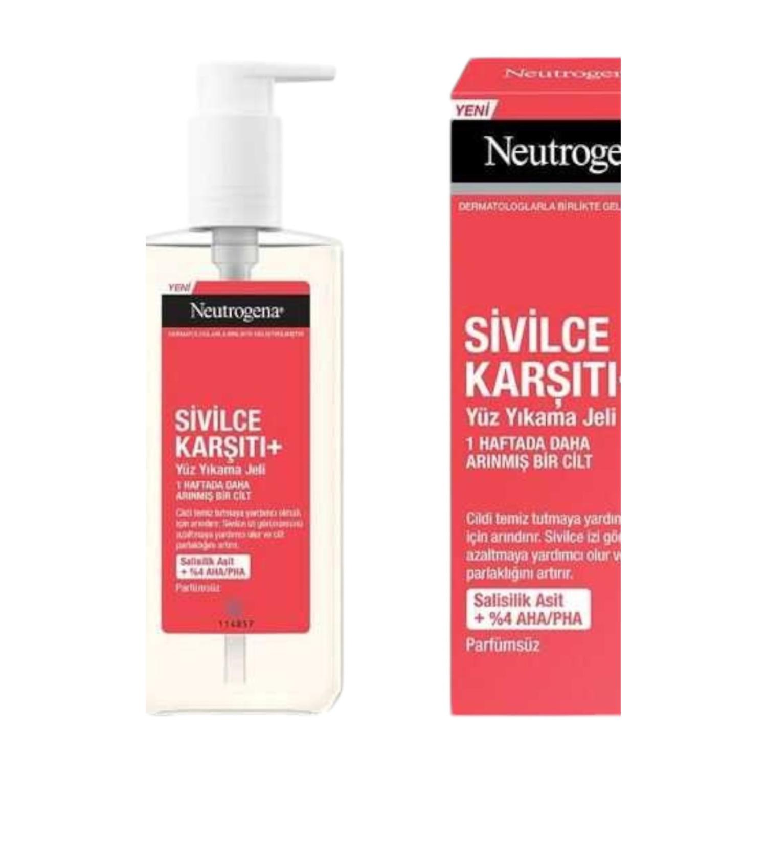 Neutrogena Visibly Clear Anti-Acne Facial Cleansing Gel 200 Ml