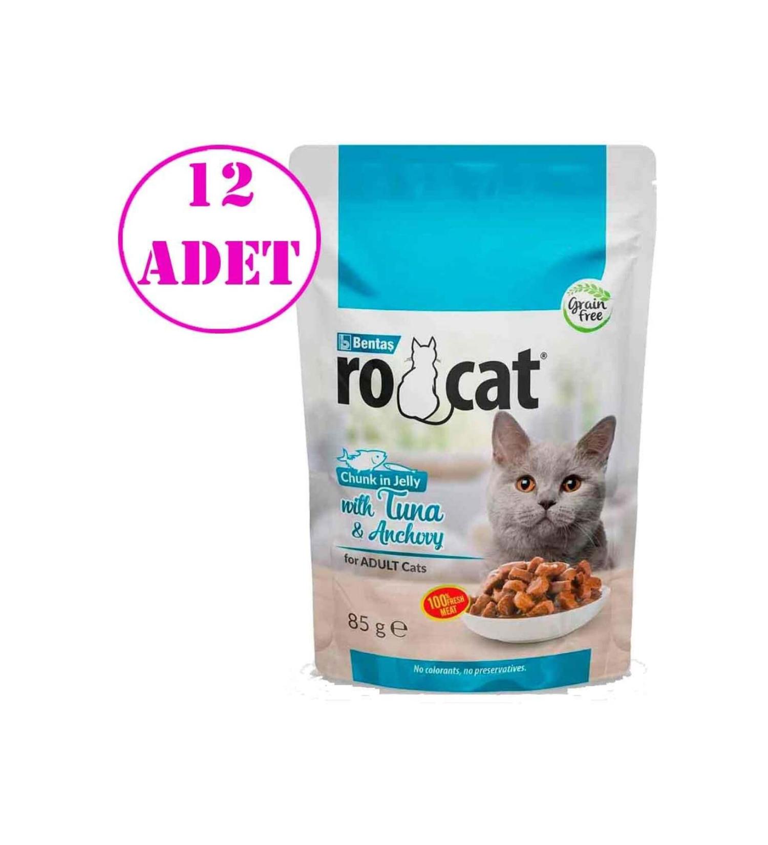 Rocat Ro Cat Tuna Anchovy Cat Wet Food 85 Gr 12 AD