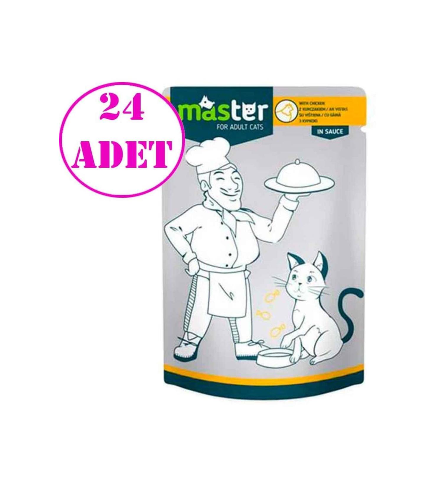 Master Cat Canned Chicken 80 gr 24 Pieces