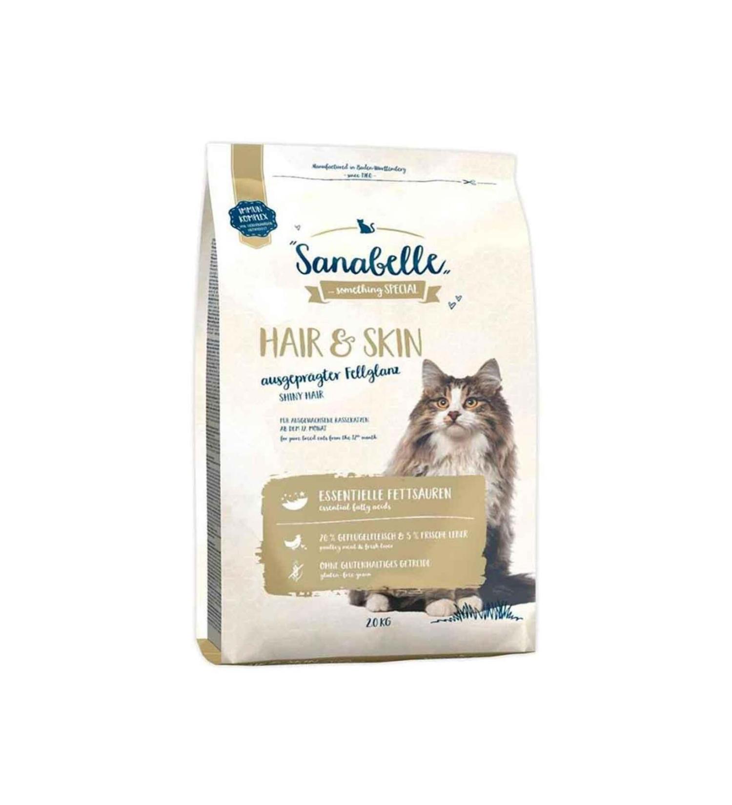 Sanabelle Hair Skin Cat Food For Skin And Fur Health 2 Kg