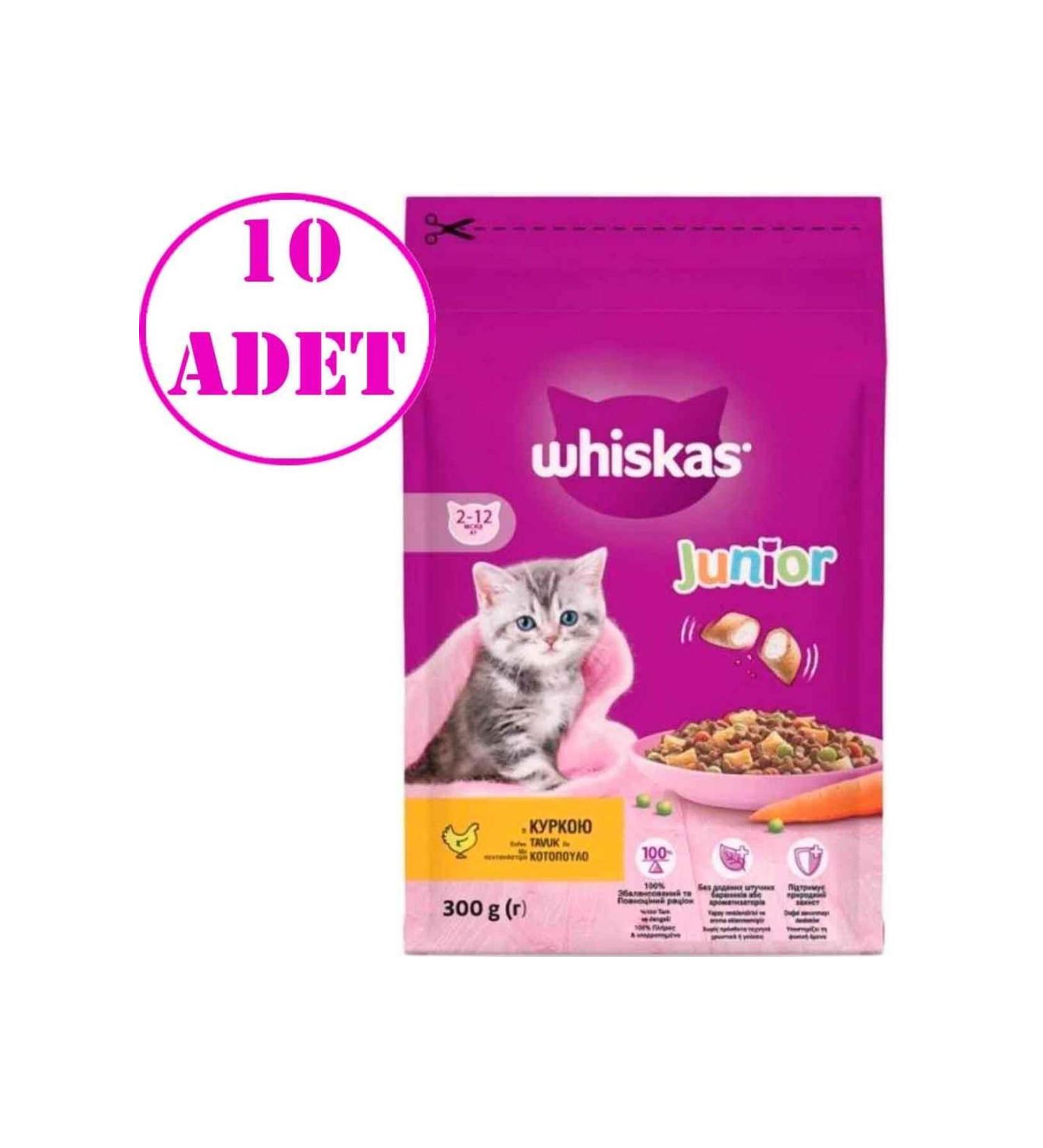 Whiskas Chicken Kitten Dry Cat Food 300 gr 10 Pieces