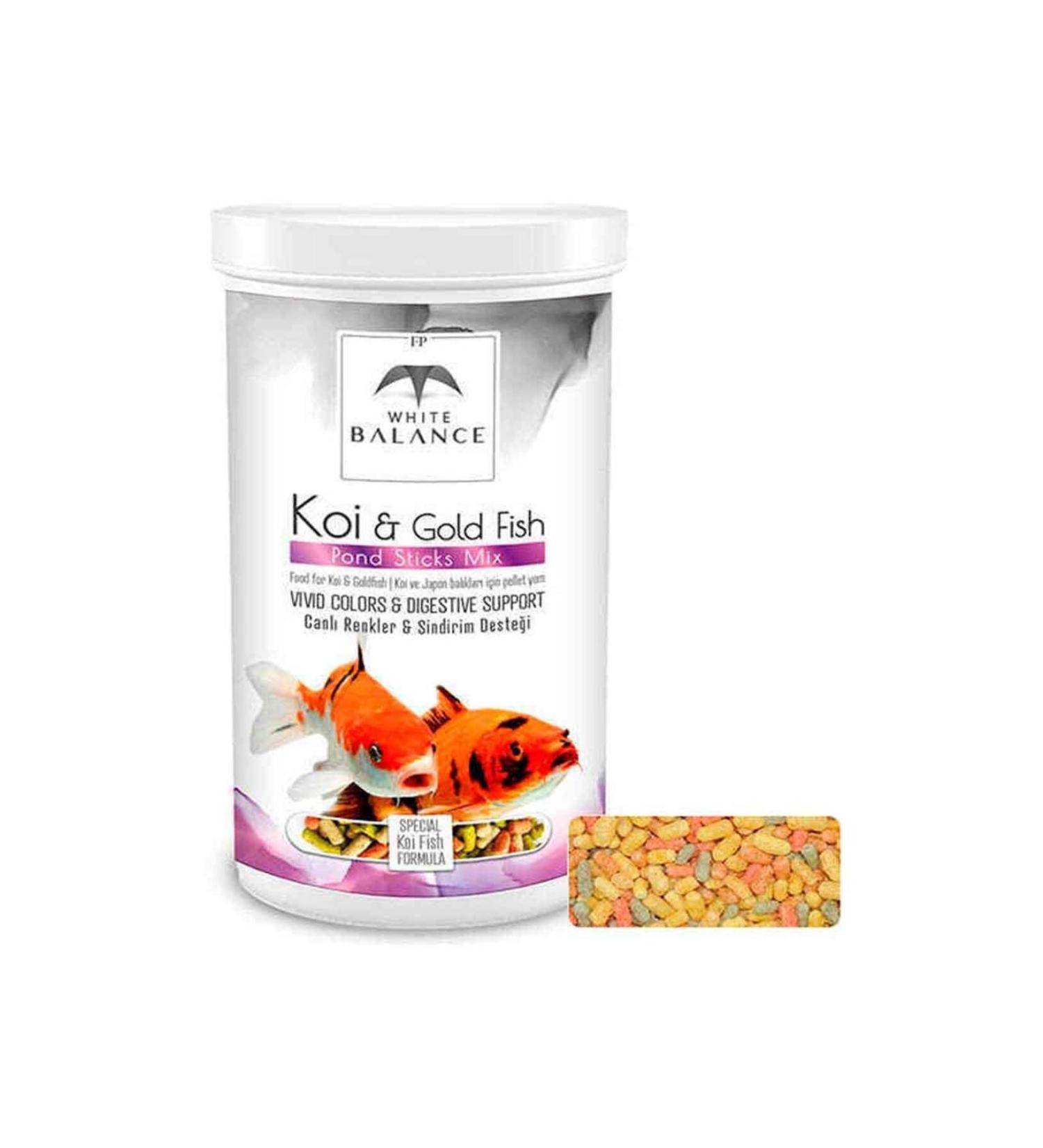 White Balance Koi-gold Fish Pond Sticks Mix 1000 ml