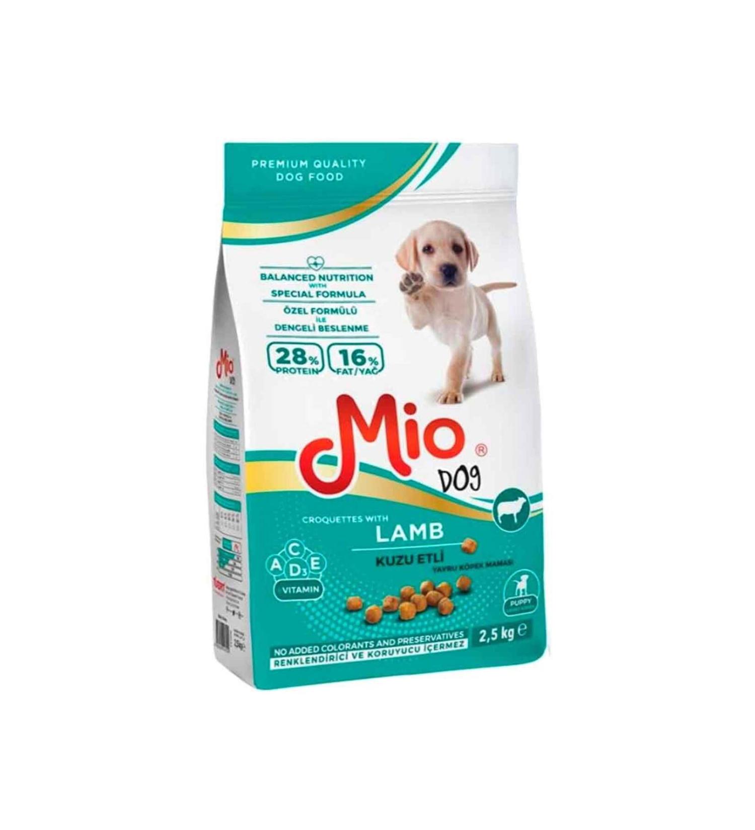 Mio Mio Puppy Food Lamb Meat 2.5 Kg
