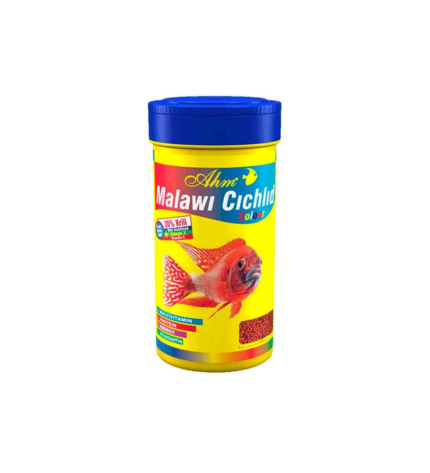 Ahm Malawi Cichlid Colour Granulate Fish Food 250 ml