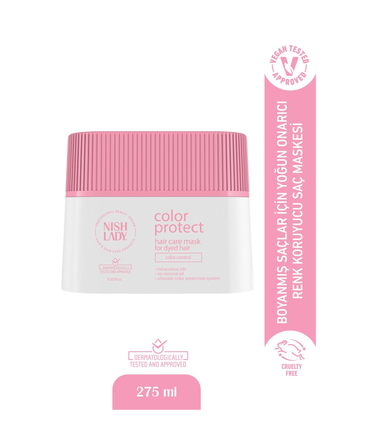 Nishlady Color Protect Hair Mask for Color-Dyed Hair Deep Care for Color-Dyed Hair in All Colors - Buy Online on GoSupps.com