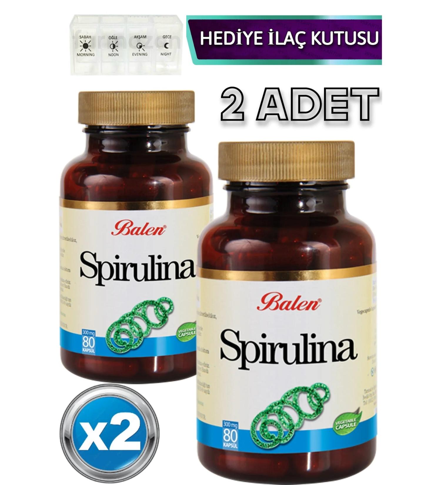 Balen Spirulina 740 Mg 100 Tablets Algae Pill 2x Pieces