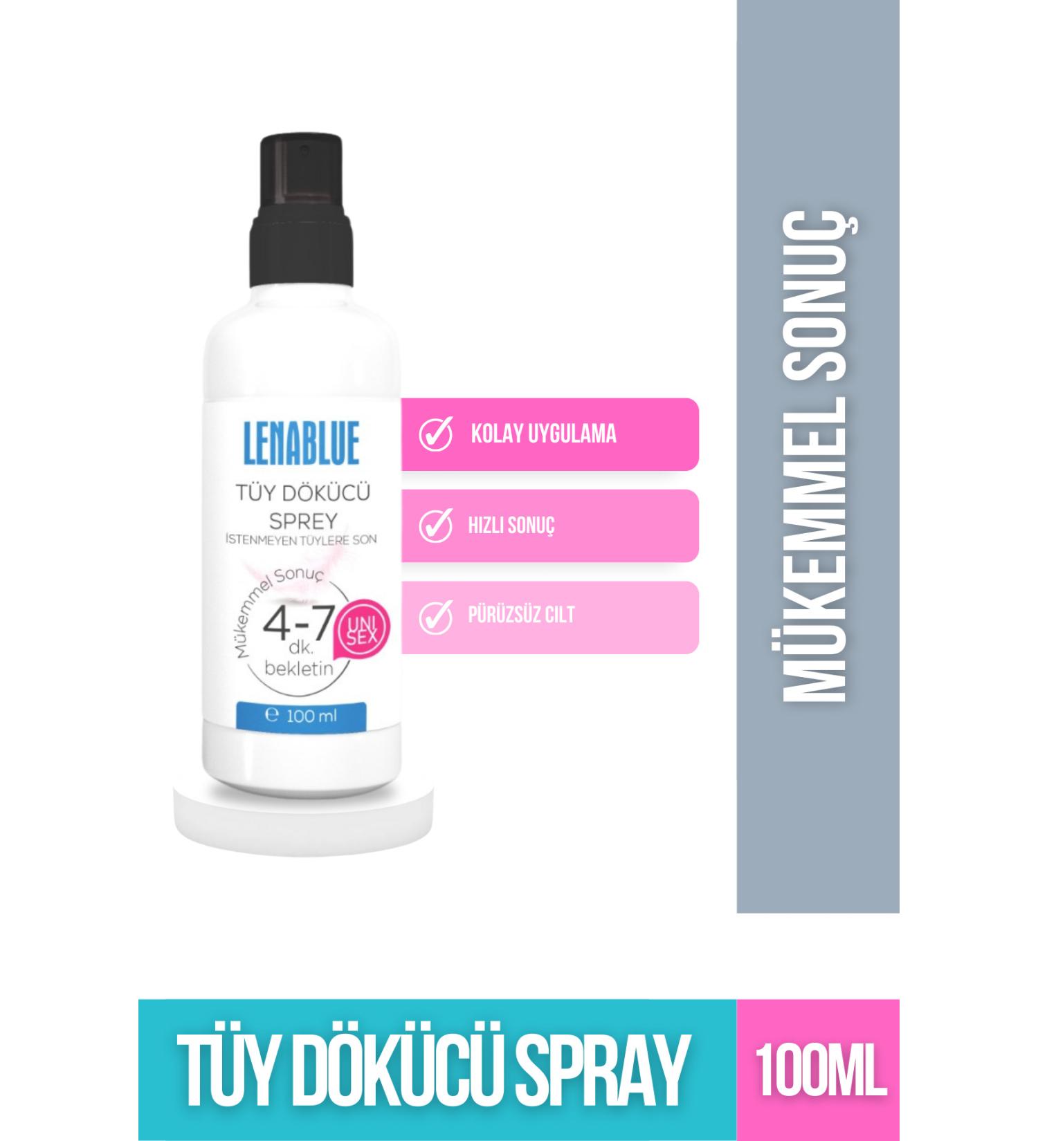 LENABLUE Hair Removal and Hair Reducing Cream for All Skin Types Depilation Spray 100 ml (UNISEX) - Buy Online on GoSupps.com