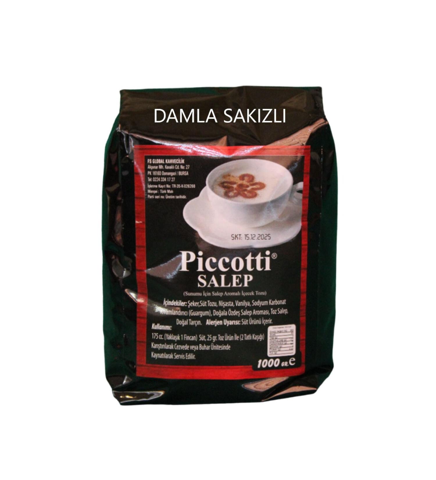 Piccotti Mastic Sahlep 1000Gr Pkt