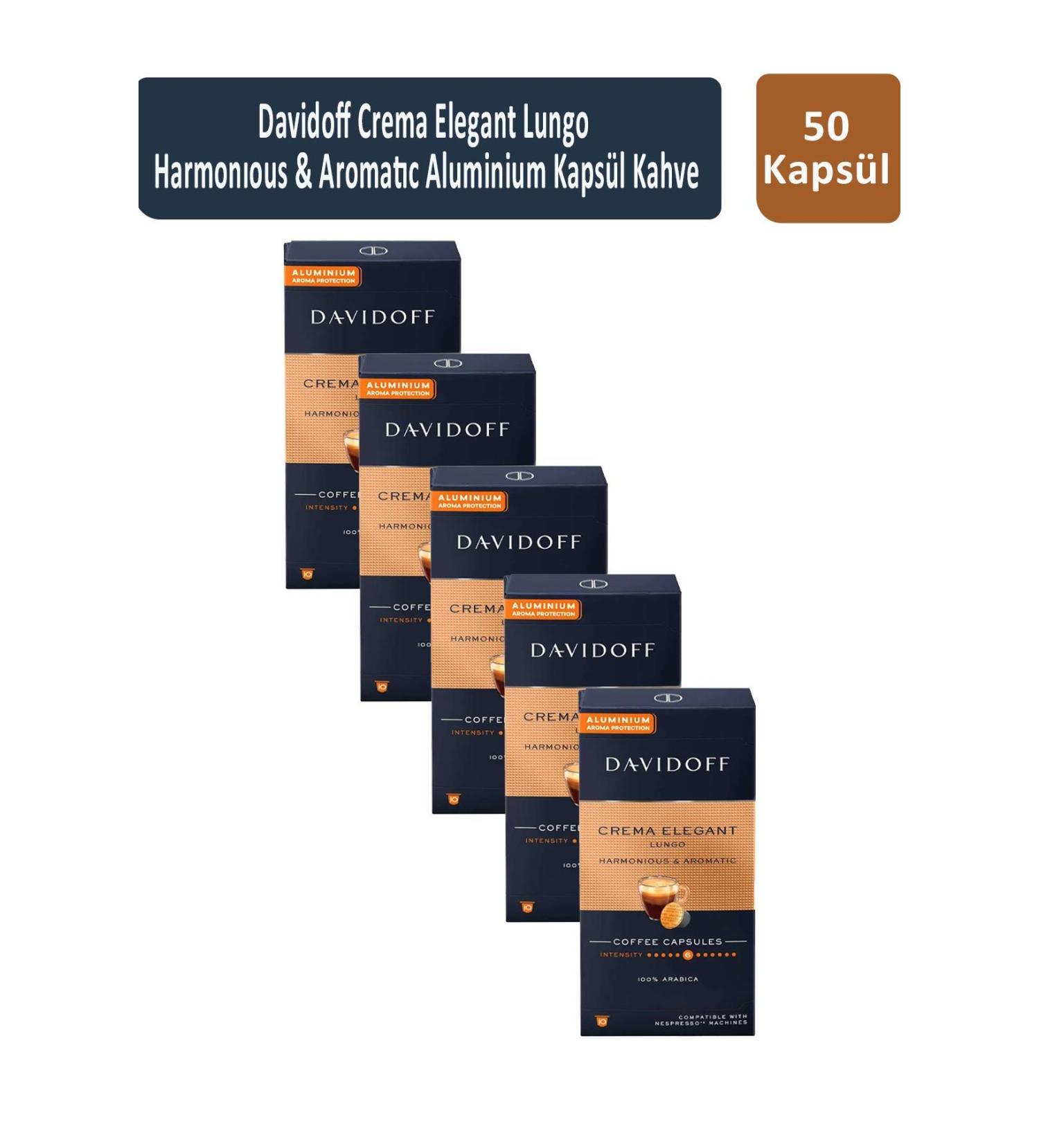 Tchibo Crema Elegant Lungo Harmonious & Aromatic Capsule Coffee x 5 Pieces