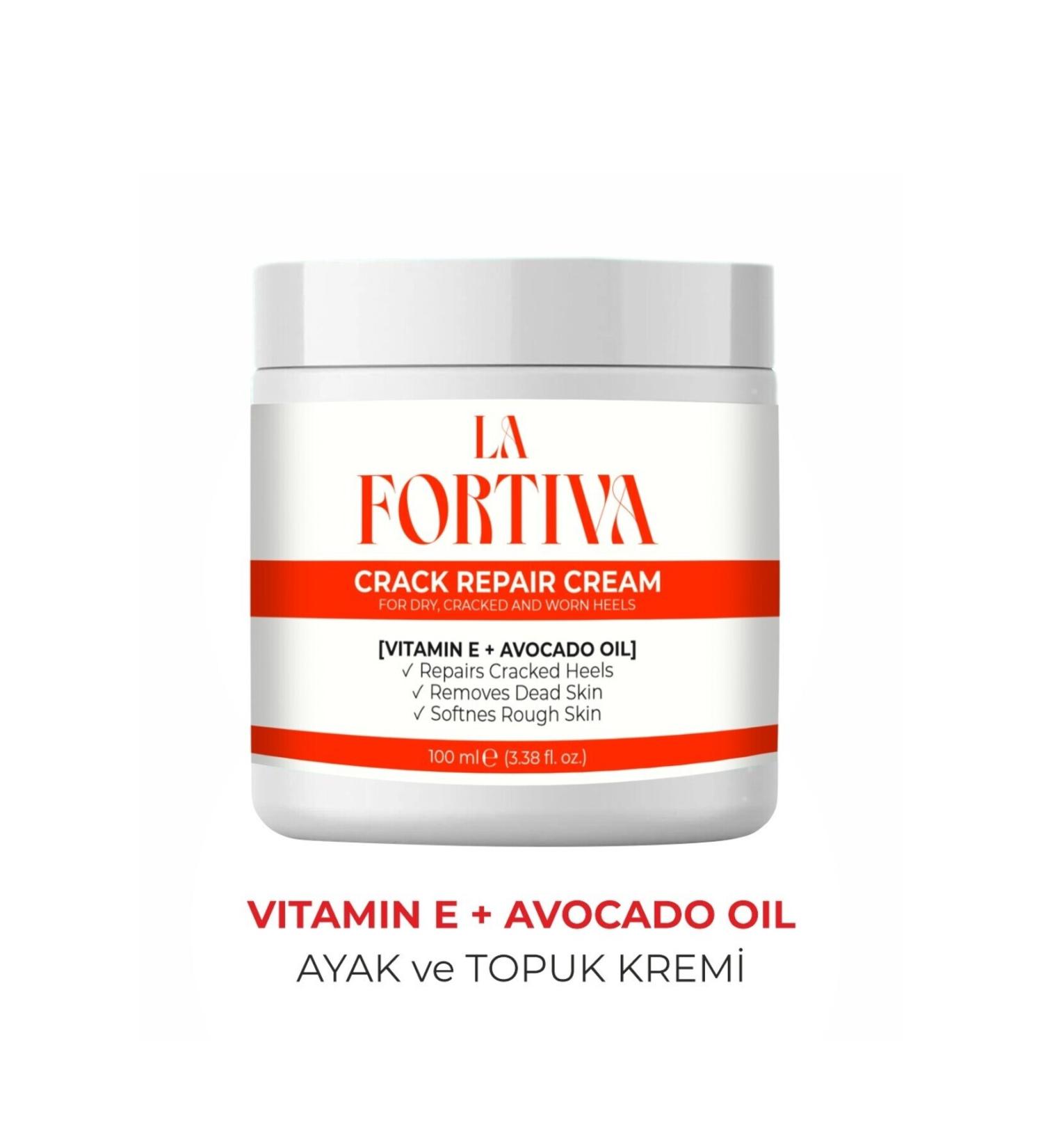 La Fortiva Foot Heel Care Cream Care Repair Heel Crack Foot Cream Miraculous Formula 100 ml - Buy Online on GoSupps.com