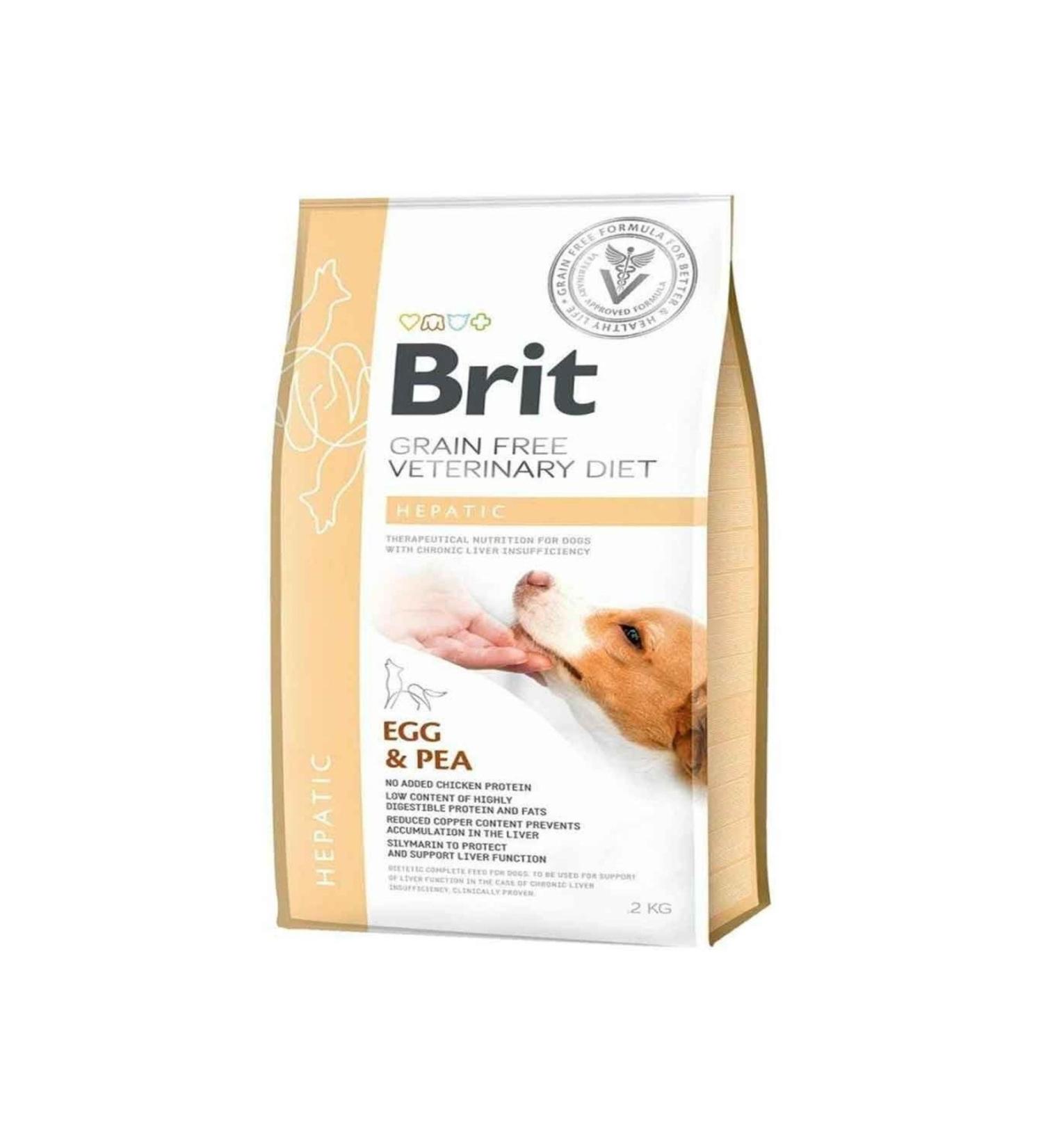 Brit Care Veterinary Diet Hepatic Grain-Free Dog Food for Dogs with Liver Failure 2kg