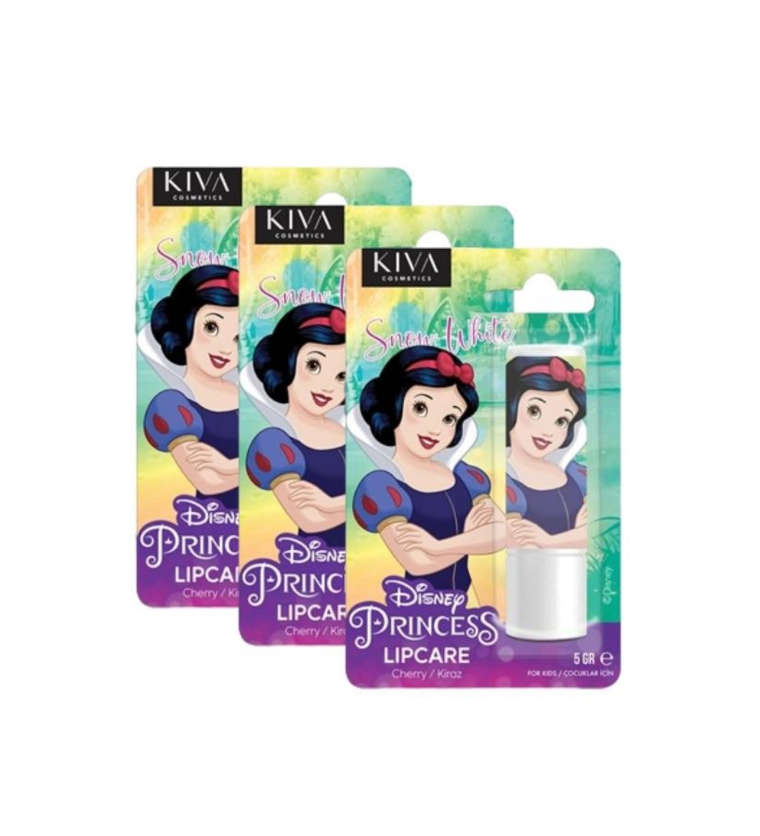 DISNEY Snow White Cherry Flavored Lip Protector LipCare 5 Gr (3 Pieces)