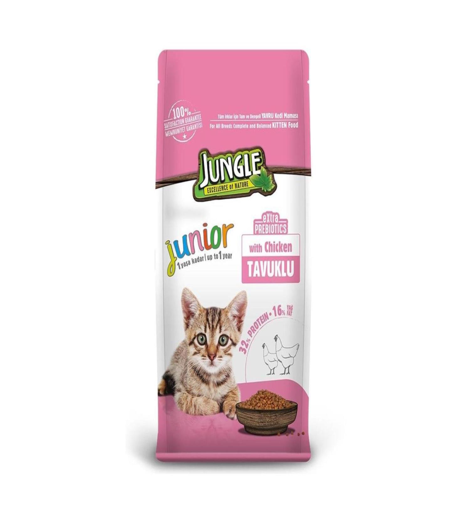 Jungle 500 Gr Kitten Cat Food with Chicken