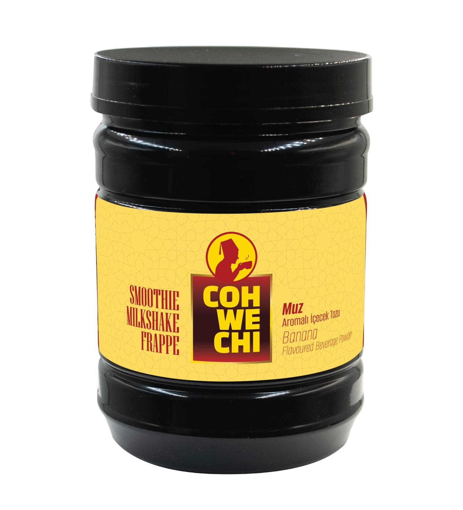 COHWECHI Banana Flavored Drink Powder 1 kg (For Milkshake Smoothie Frappe)