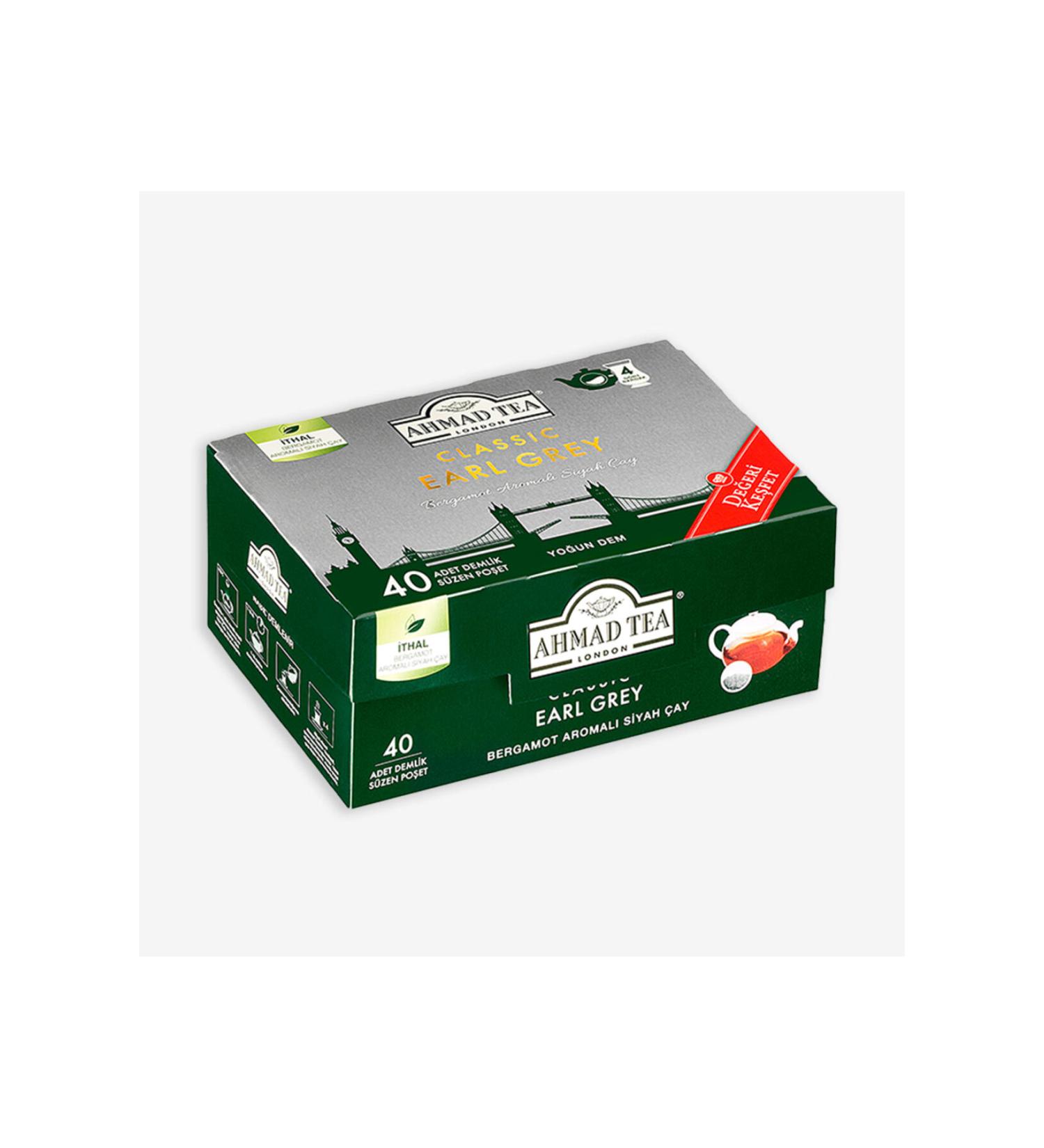 Ahmad Tea Classic Earl Grey 40 Teabag Tea 80 grams