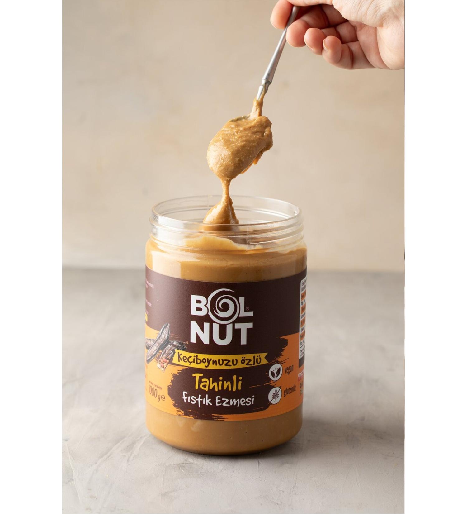 Bolnut Carob Extract Tahini Peanut Butter - 1000 g - Buy Online on GoSupps.com