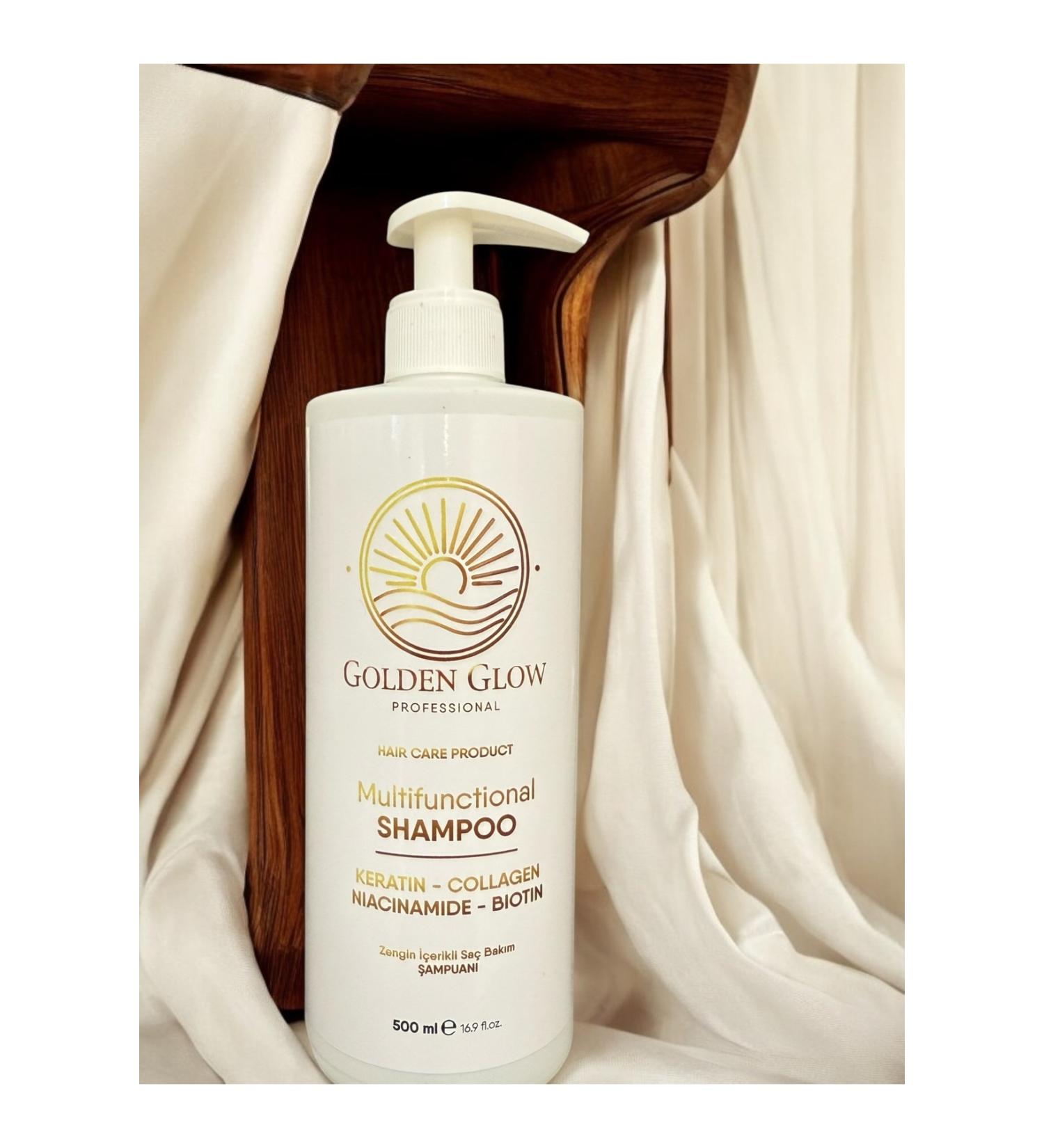 GOLDEN GLOW PROFESSIONAL MULTIFUNCTIONAL SHAMPOO 500ML - Buy Online on GoSupps.com