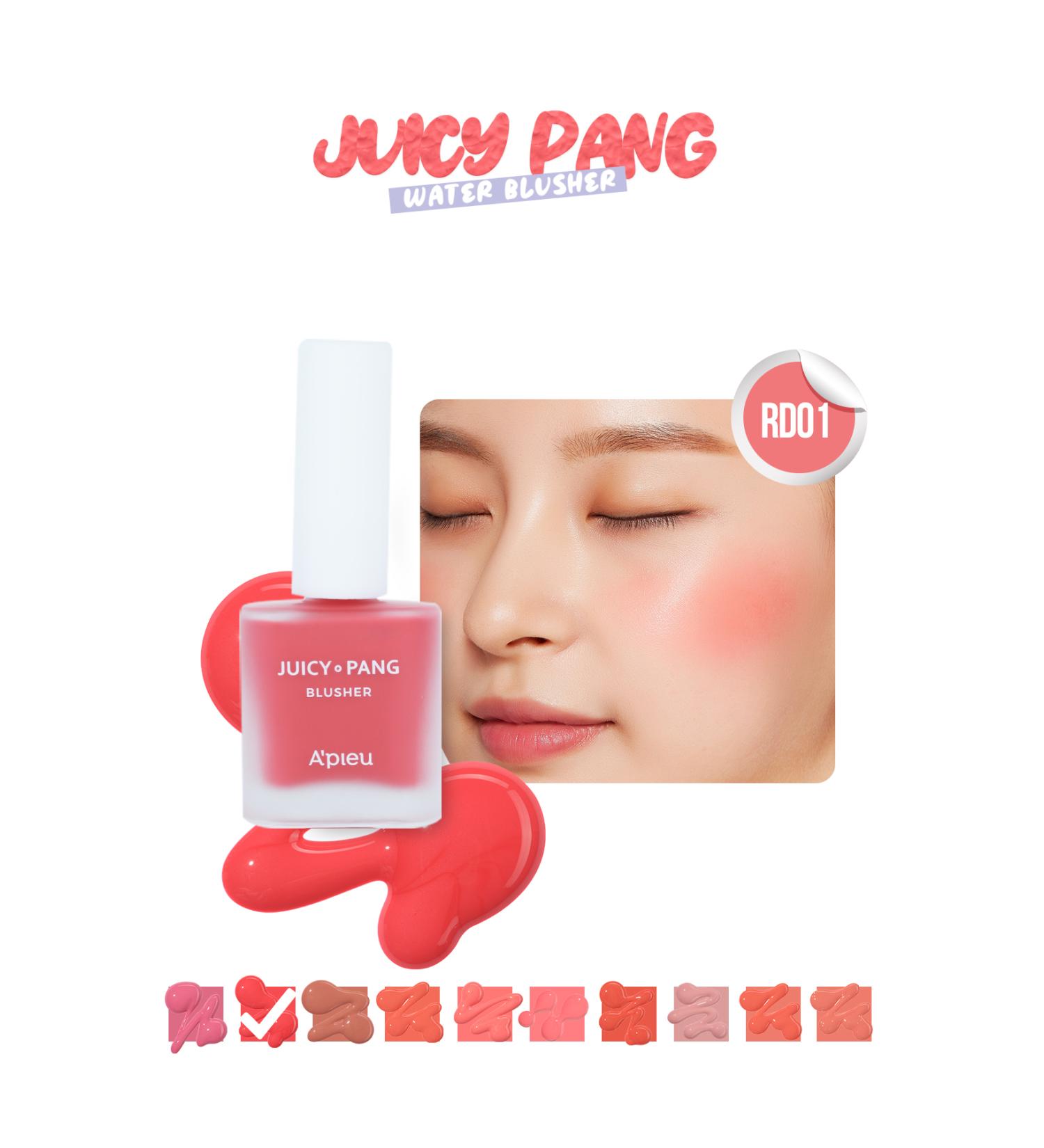 Missha Fruit Scented Moisturizing Natural Looking Liquid Blush A'PIEU Juicy-Pang Water Blusher (RD01) - Buy Online on GoSupps.com