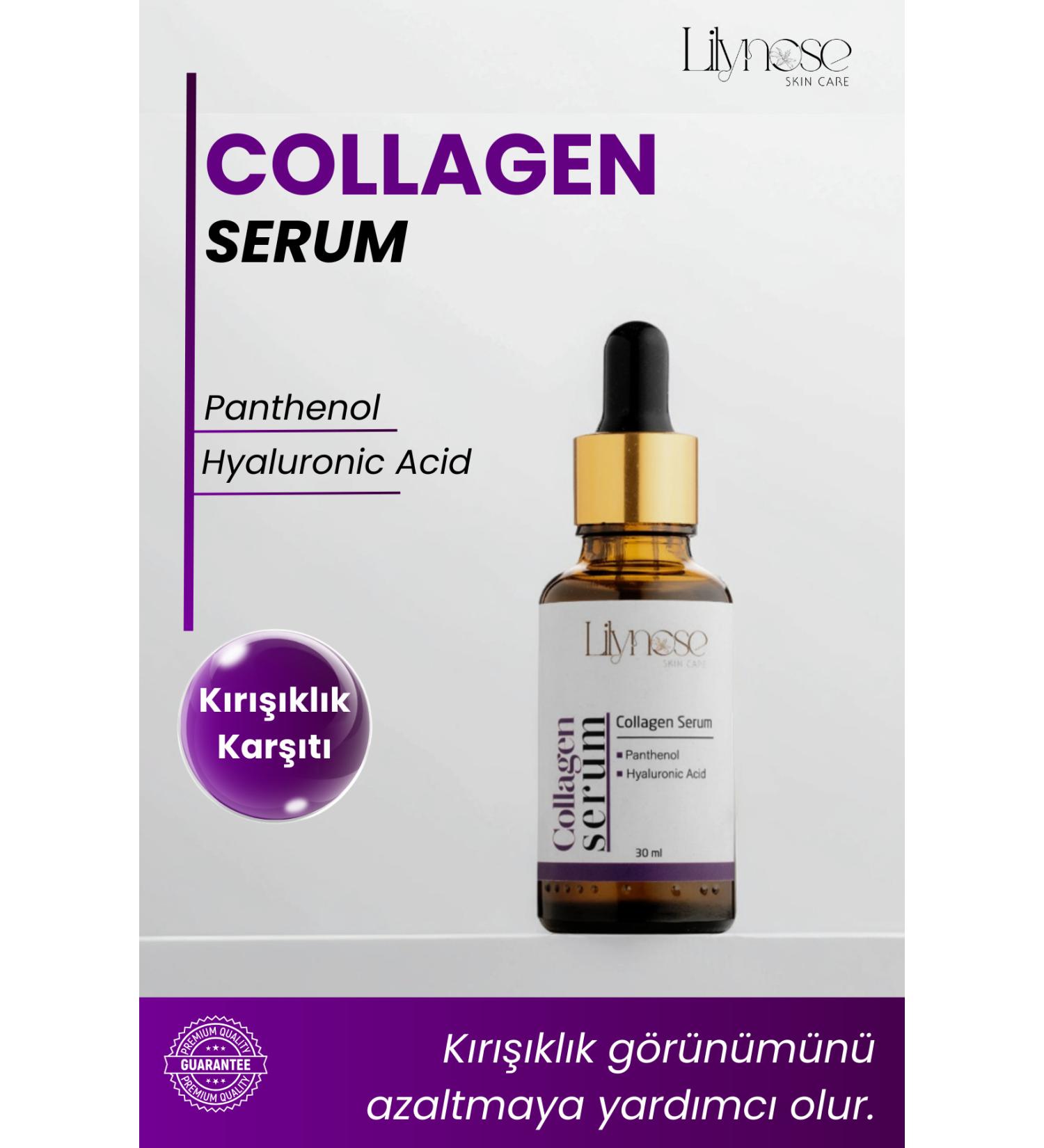 lilynose Collagen Serum 30ml Helps to Eliminate Signs of Aging and Wrinkles - Buy Online on GoSupps.com